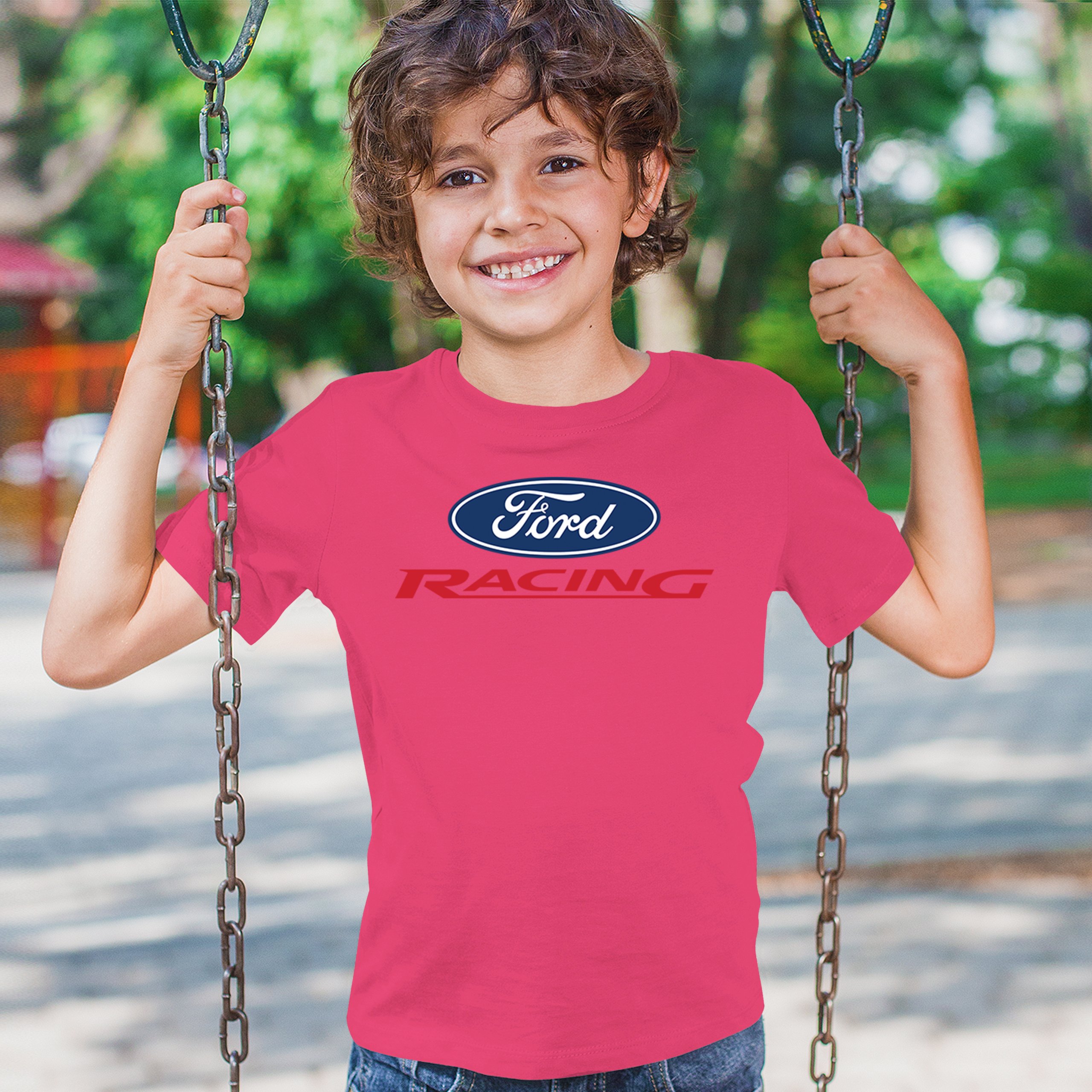 Ford Racing Youth T-shirt Muscle Car Mustang Shelby GT Boss Mach1 USA Kids - Picture 40 of 43
