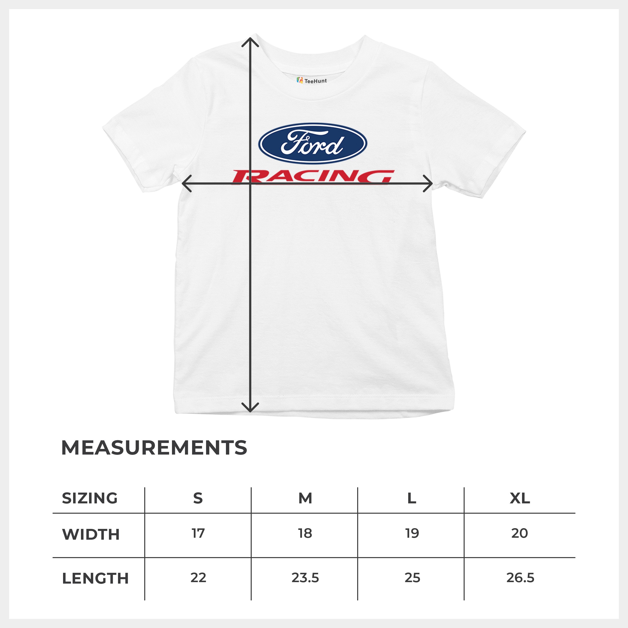 Ford Racing Youth T-shirt Muscle Car Mustang Shelby GT Boss Mach1 USA Kids - Picture 22 of 43