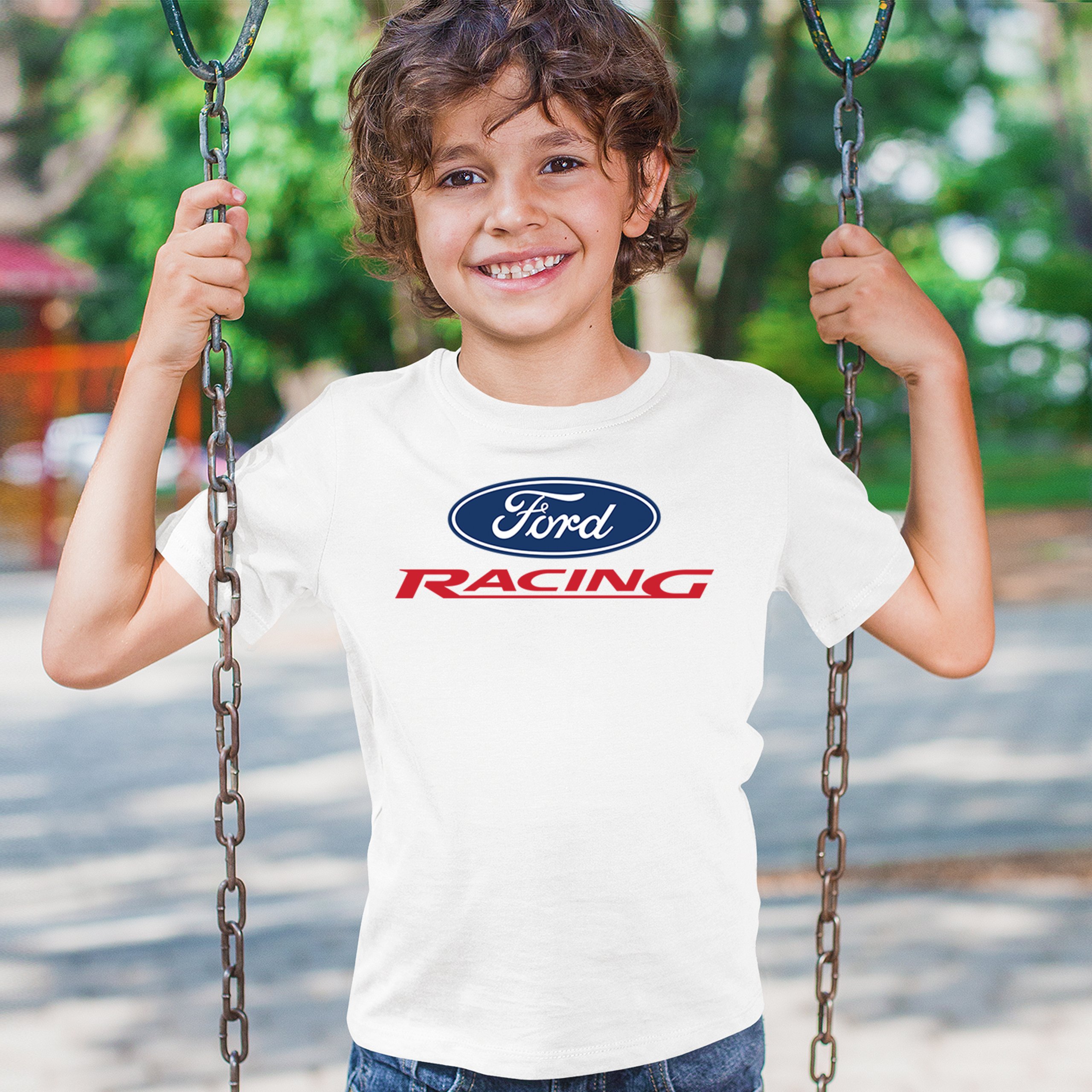Ford Racing Youth T-shirt Muscle Car Mustang Shelby GT Boss Mach1 USA Kids - Picture 19 of 43