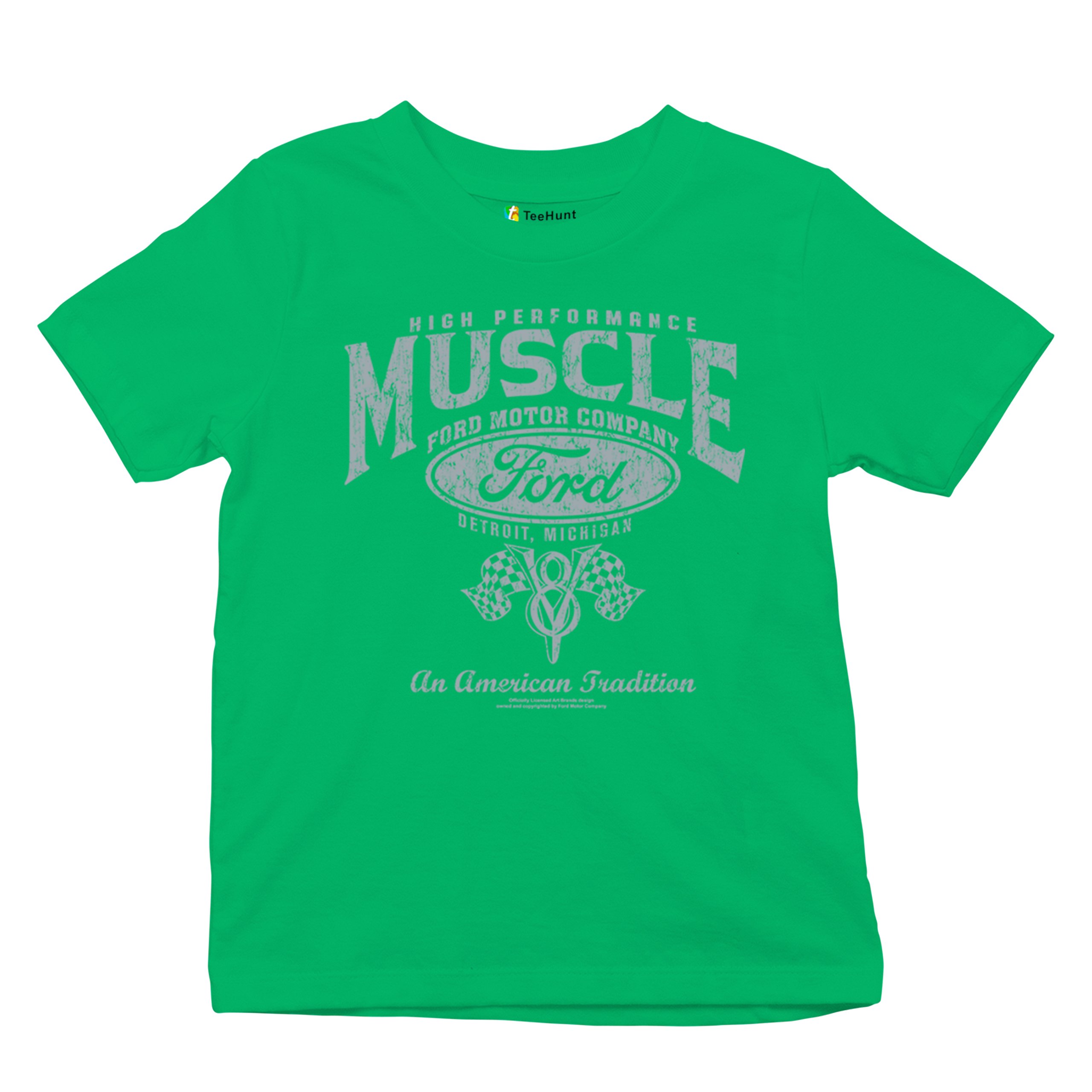 High Performance Muscle Ford Youth T-shirt American Tradition V8 Vintage Kids - Picture 27 of 43