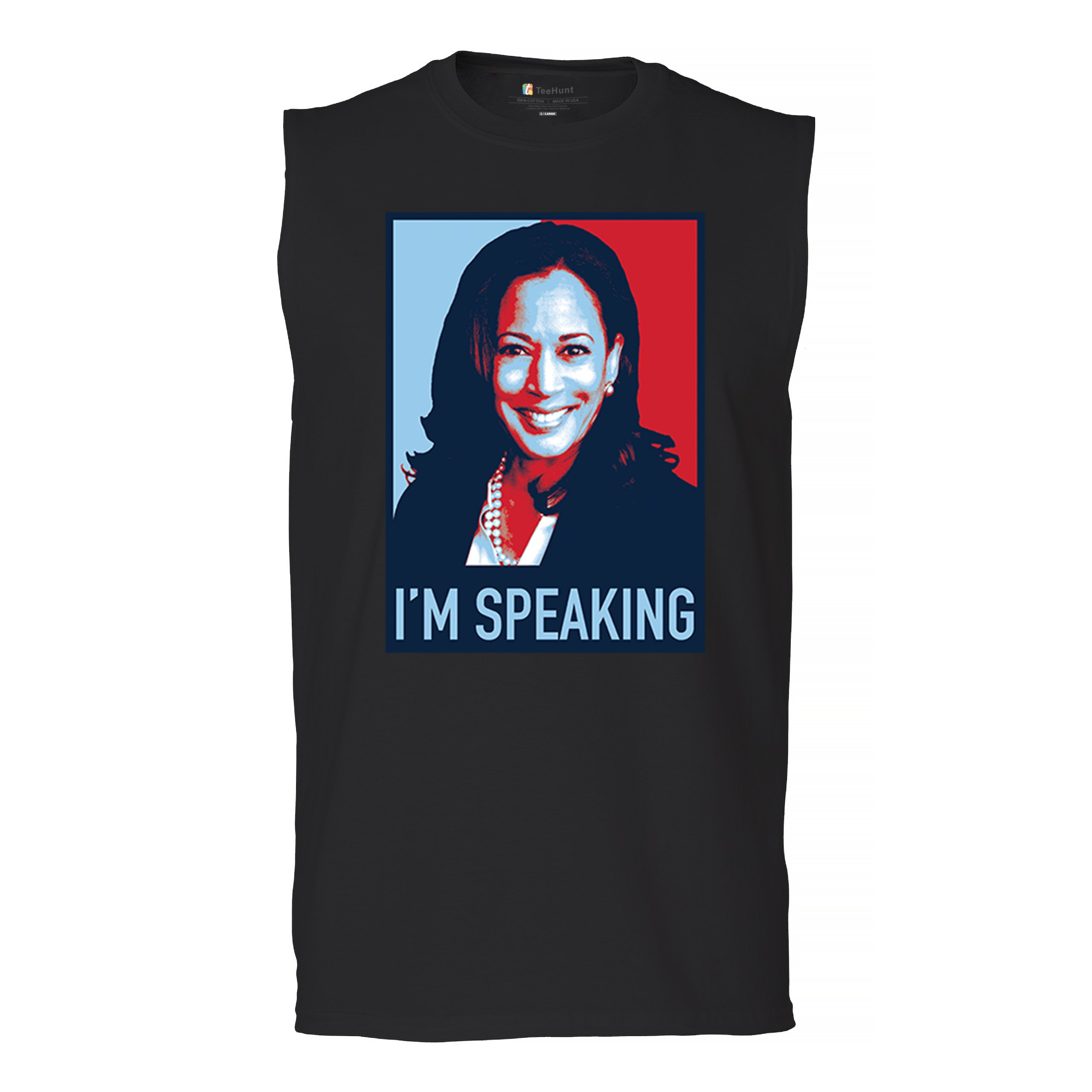 Kamala Harris I’m Speaking 2024 Muscle Shirt President 47 Vote Blue USA Men’s
