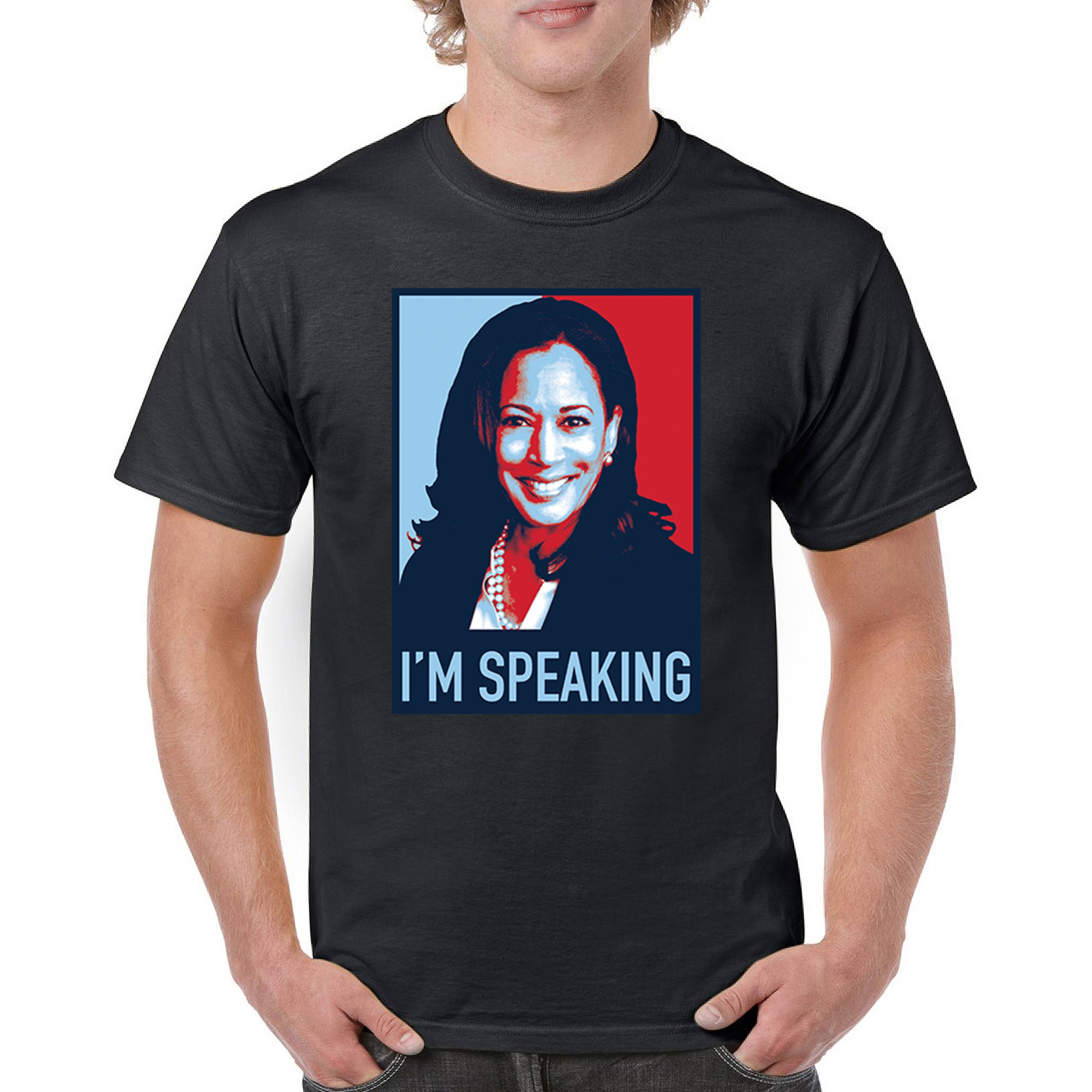 Kamala Harris I’m Speaking 2024 T-shirt President 47 Vote Blue USA Men’s Tee