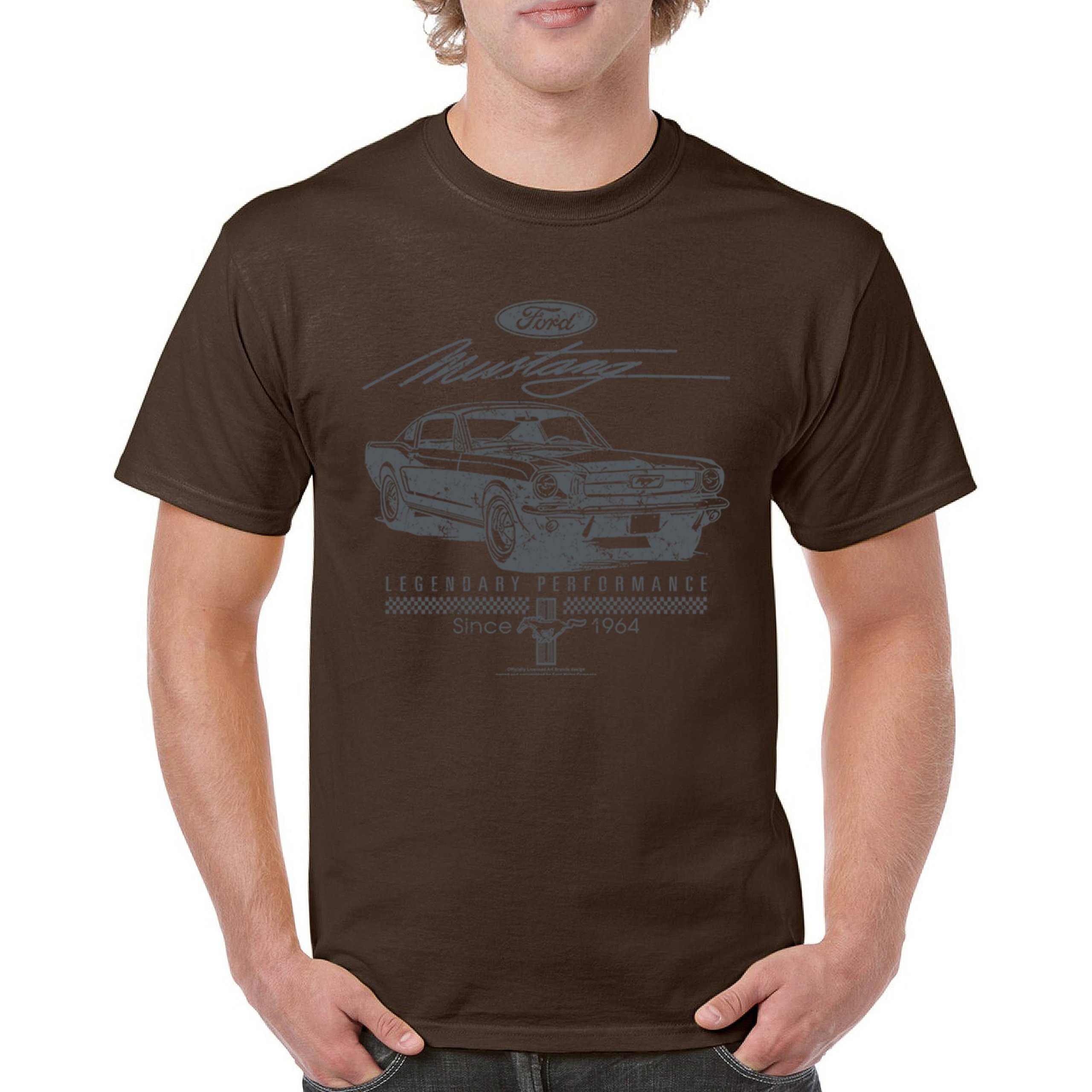 Mustang Legendary Performance Since Since 1964 T-shirt Ford Muscle Men's Tee - Picture 58 of 99