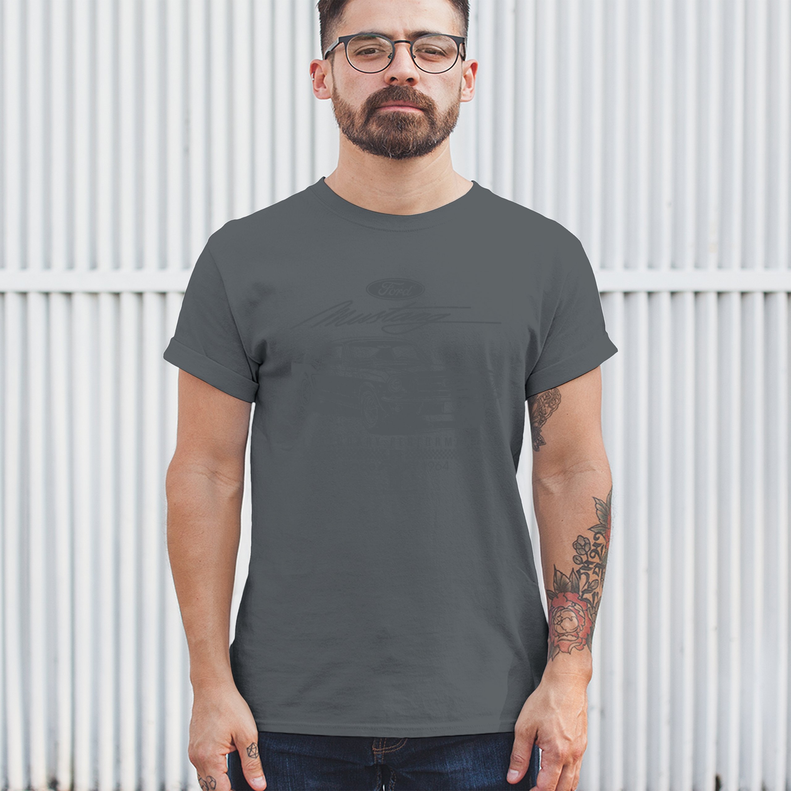 Mustang Legendary Performance Since Since 1964 T-shirt Ford Muscle Men's Tee - Picture 68 of 99