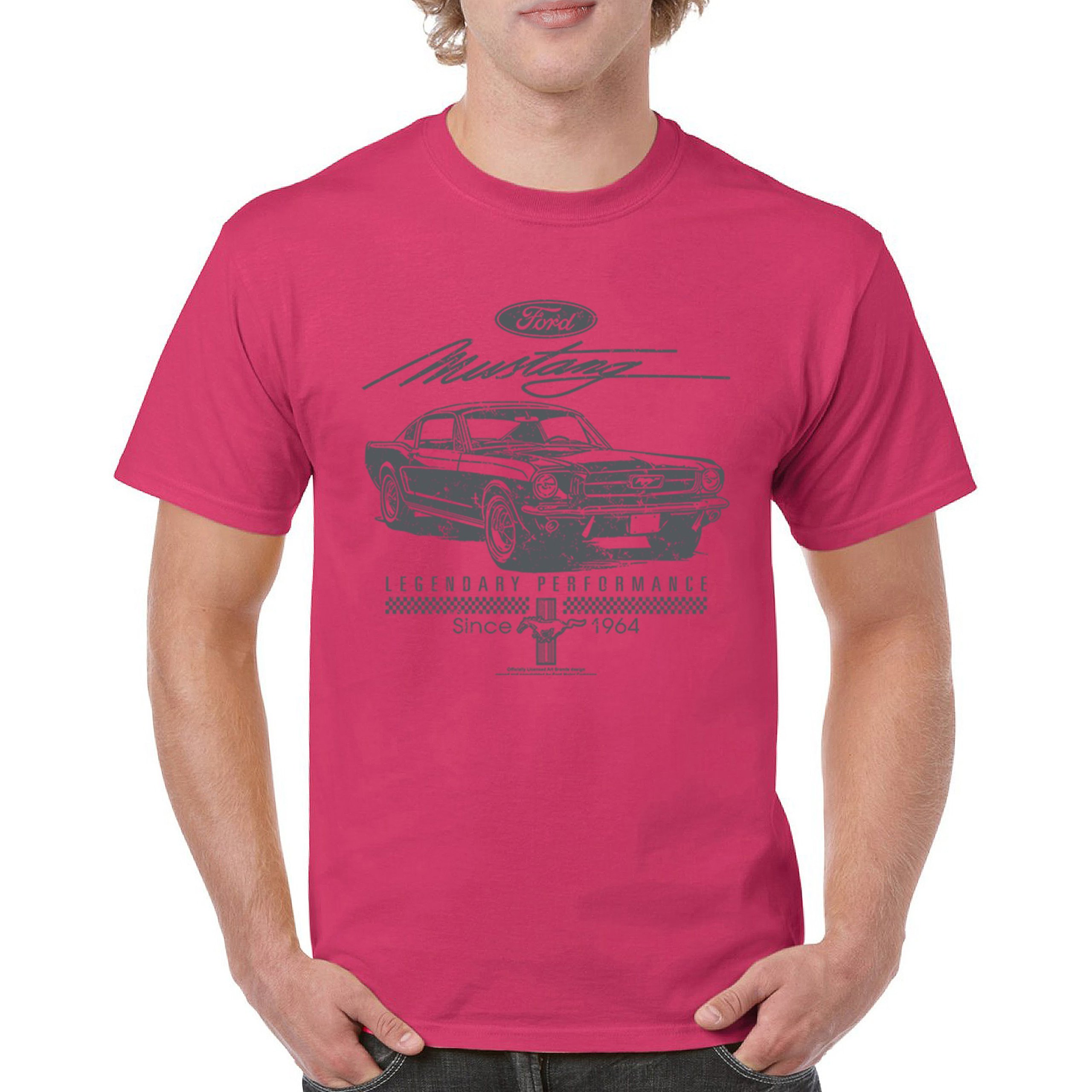 Mustang Legendary Performance Since Since 1964 T-shirt Ford Muscle Men's Tee - Picture 16 of 99