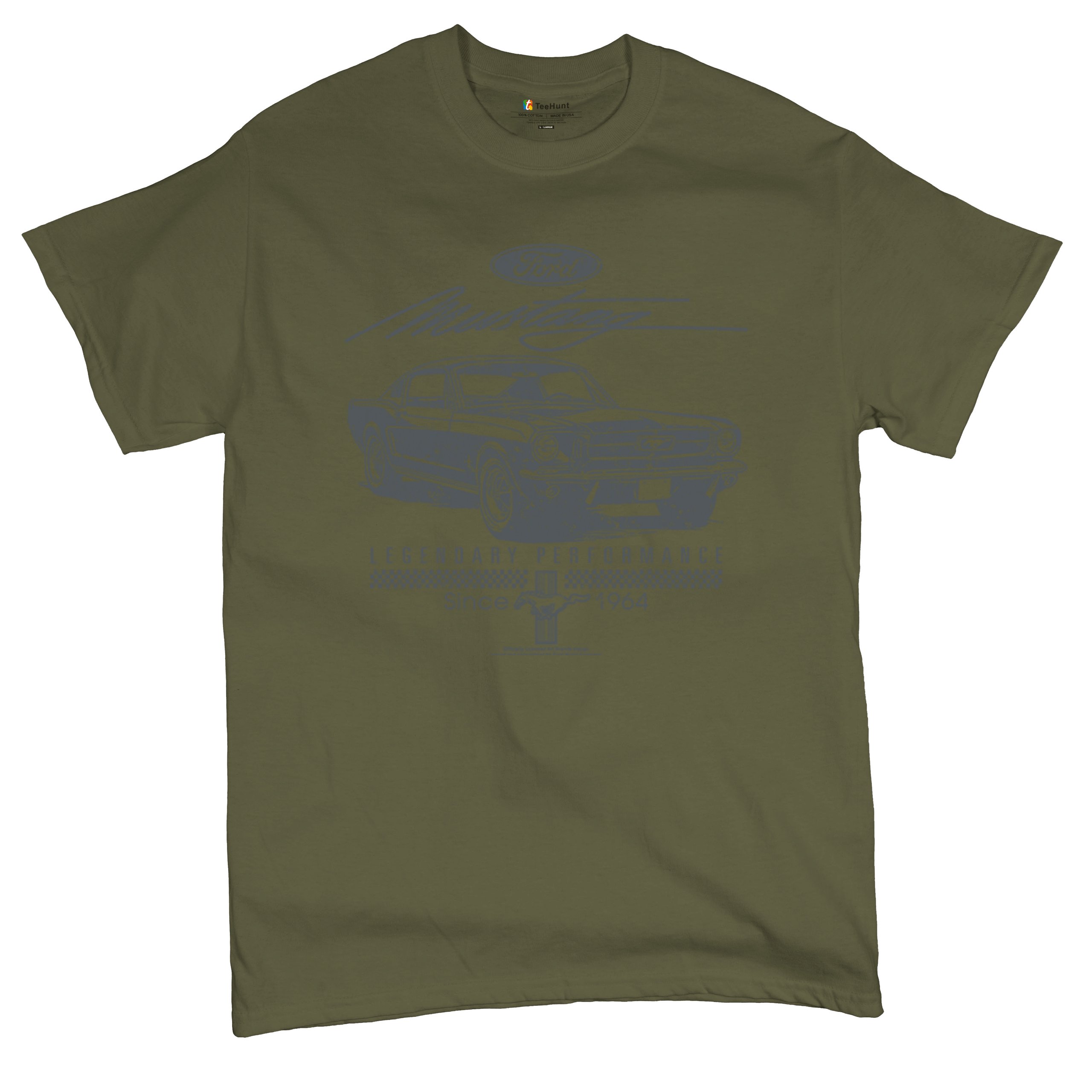 Mustang Legendary Performance Since Since 1964 T-shirt Ford Muscle Men's Tee - Picture 83 of 99