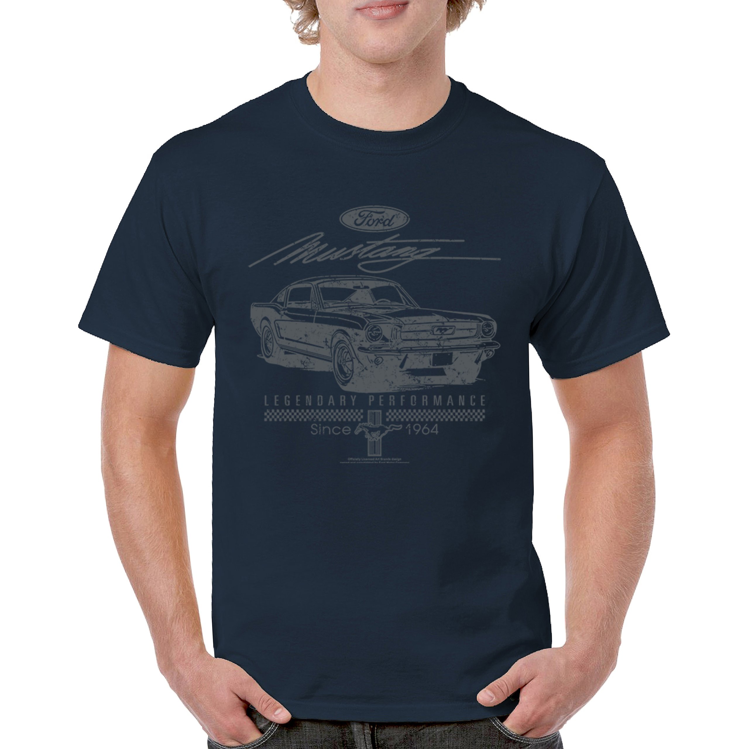 Mustang Legendary Performance Since Since 1964 T-shirt Ford Muscle Men's Tee - Picture 44 of 99