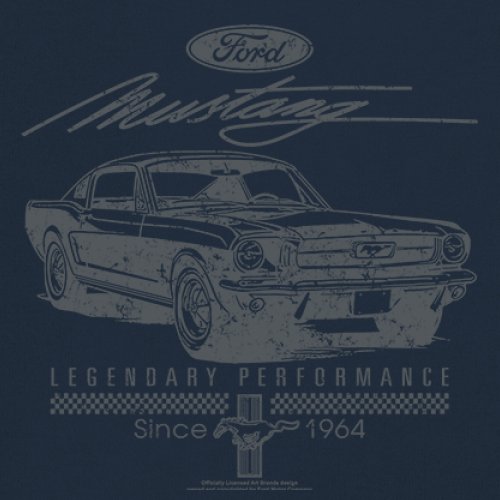 Mustang Legendary Performance Since Since 1964 T-shirt Ford Muscle Men's Tee - Picture 46 of 99
