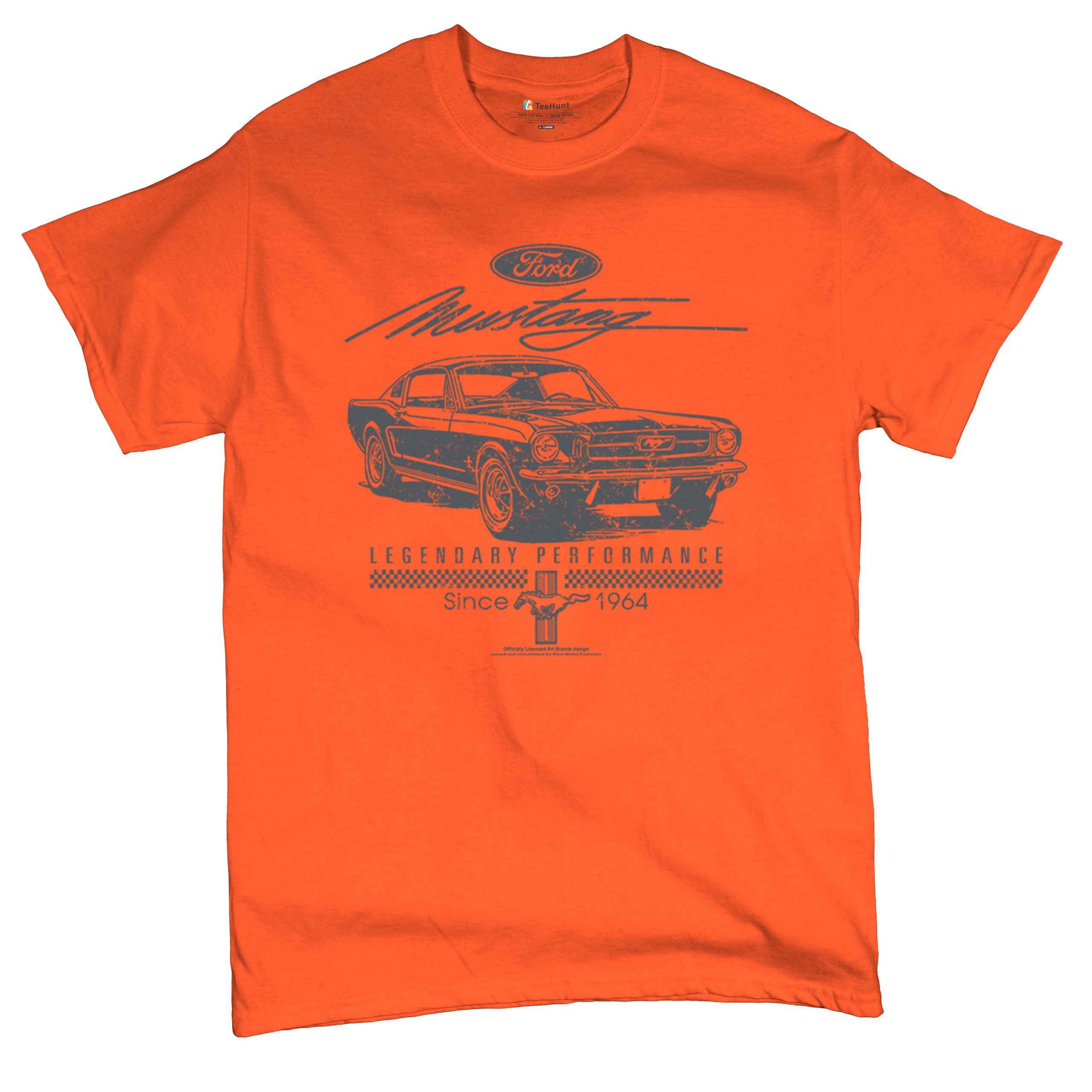 Mustang Legendary Performance Since Since 1964 T-shirt Ford Muscle Men's Tee - Picture 13 of 99