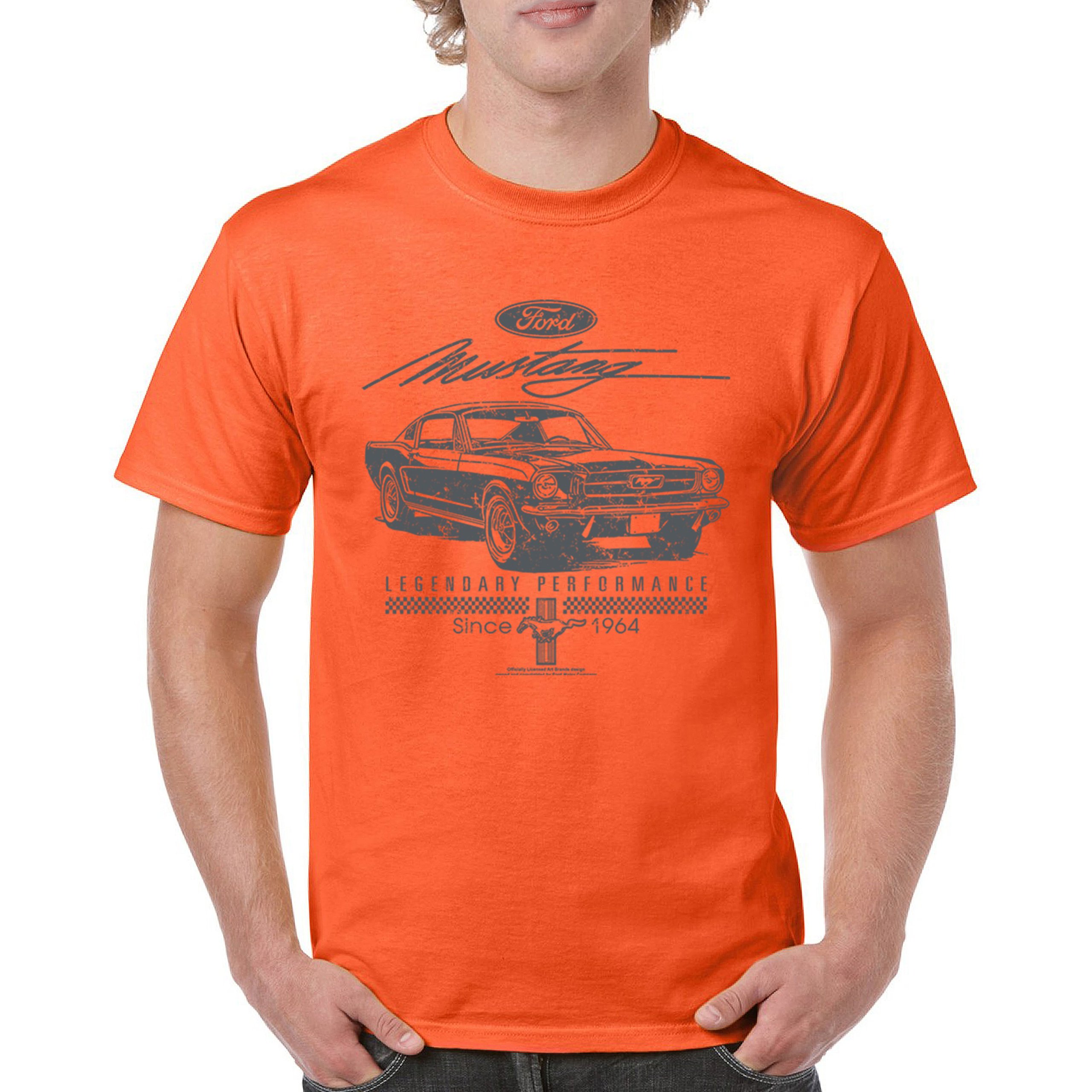 Mustang Legendary Performance Since Since 1964 T-shirt Ford Muscle Men's Tee - Picture 9 of 99