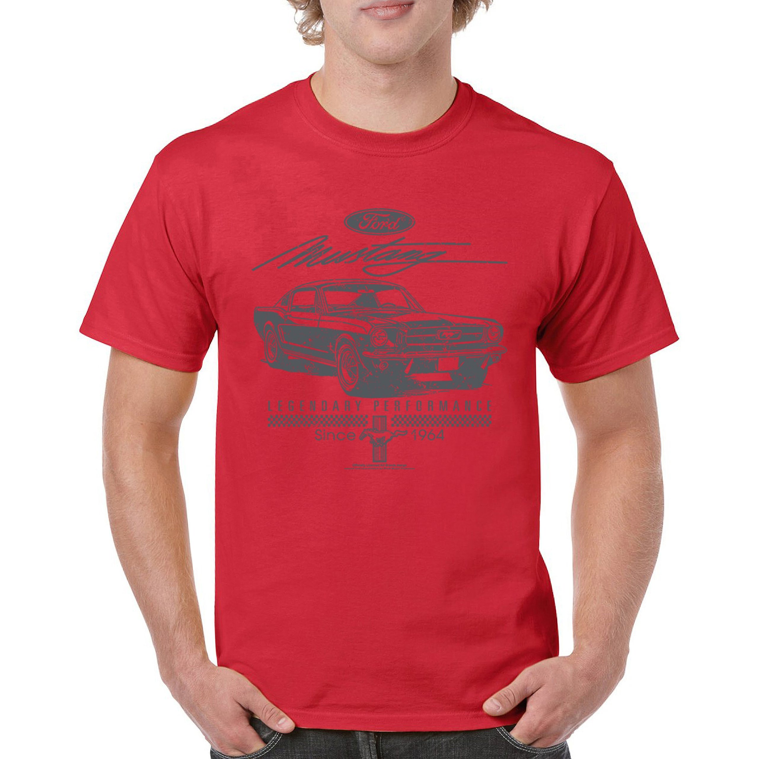 Mustang Legendary Performance Since Since 1964 T-shirt Ford Muscle Men's Tee - Picture 30 of 99