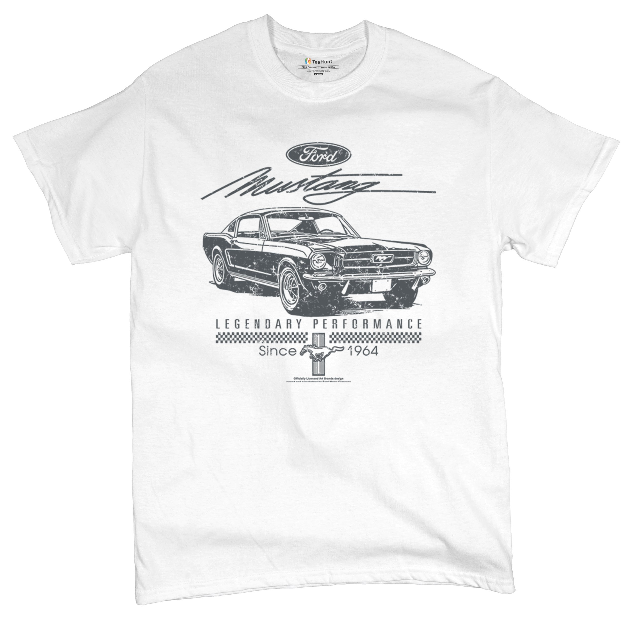 Mustang Legendary Performance Since Since 1964 T-shirt Ford Muscle Men's Tee - Picture 41 of 99