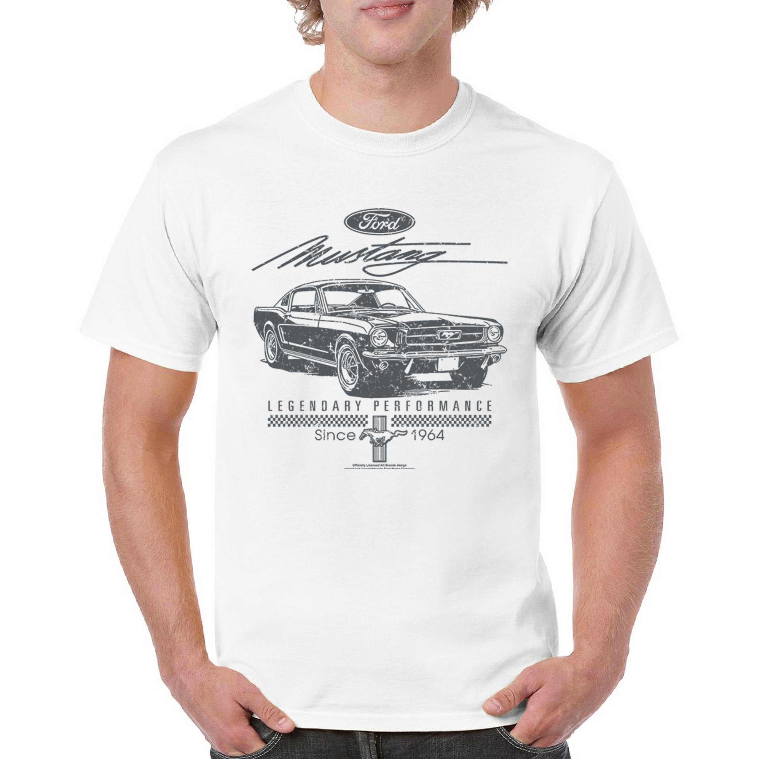 Mustang Legendary Performance Since Since 1964 T-shirt Ford Muscle Men's Tee - Picture 37 of 99