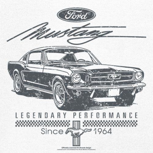 Mustang Legendary Performance Since Since 1964 T-shirt Ford Muscle Men's Tee - Picture 39 of 99