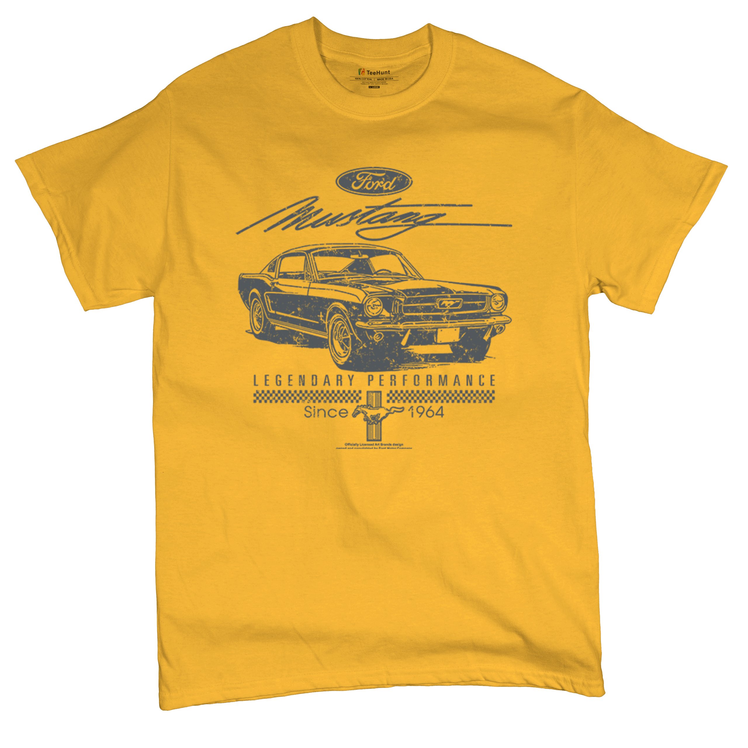 Mustang Legendary Performance Since Since 1964 T-shirt Ford Muscle Men's Tee - Picture 97 of 99