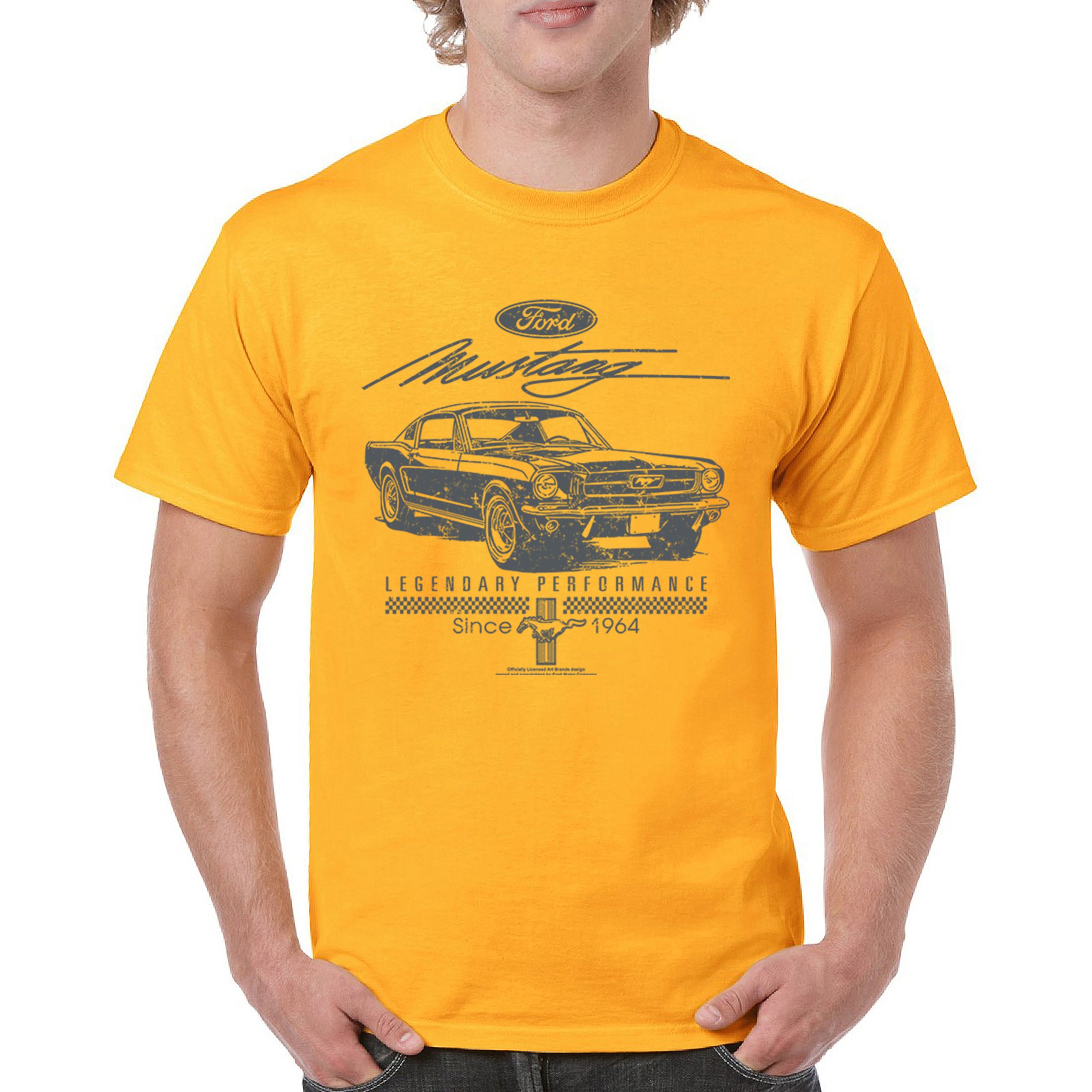 Mustang Legendary Performance Since Since 1964 T-shirt Ford Muscle Men's Tee - Picture 93 of 99