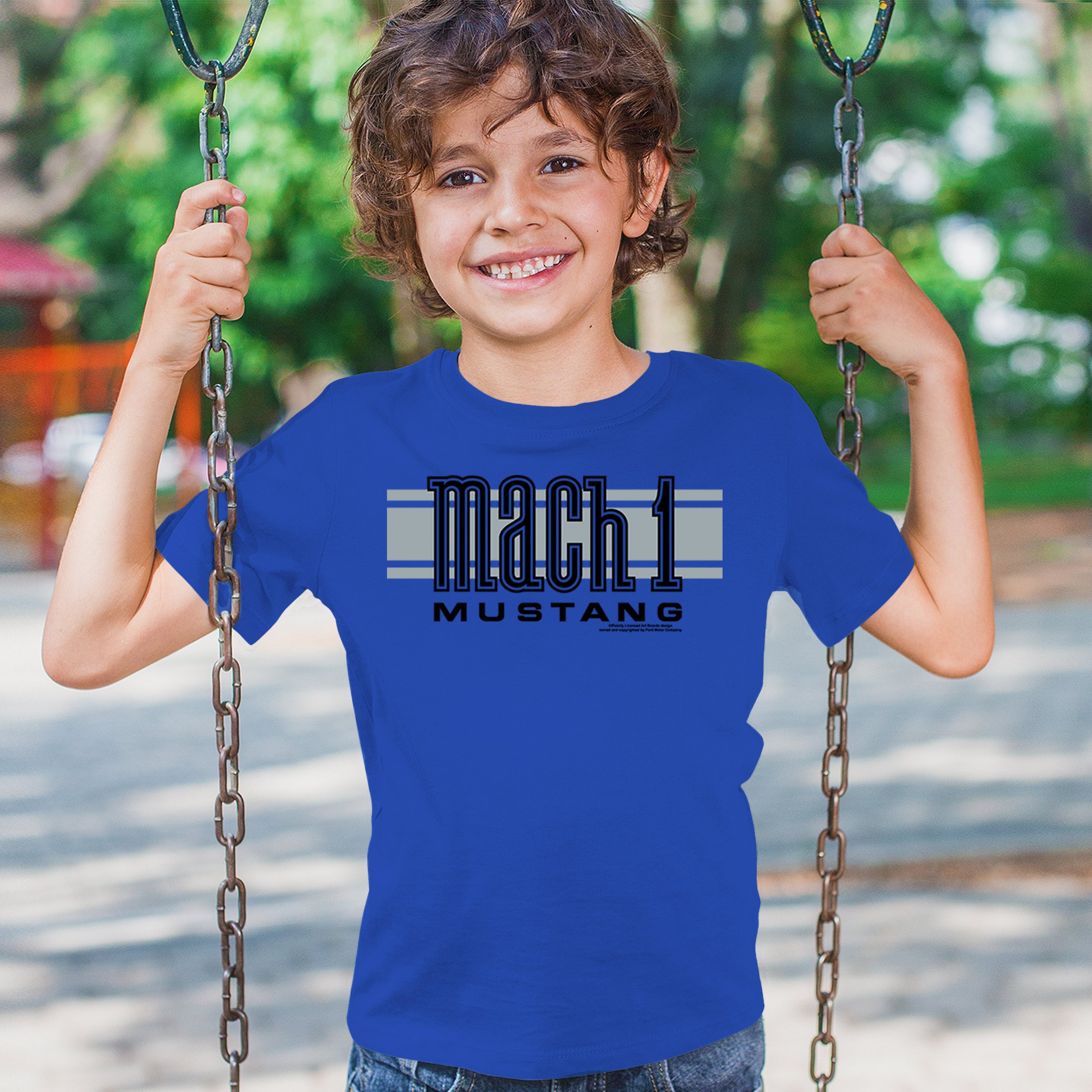 Ford Mustang Mach 1 Logo Youth T-shirt Legendary Performance Licensed Kids - Picture 26 of 36