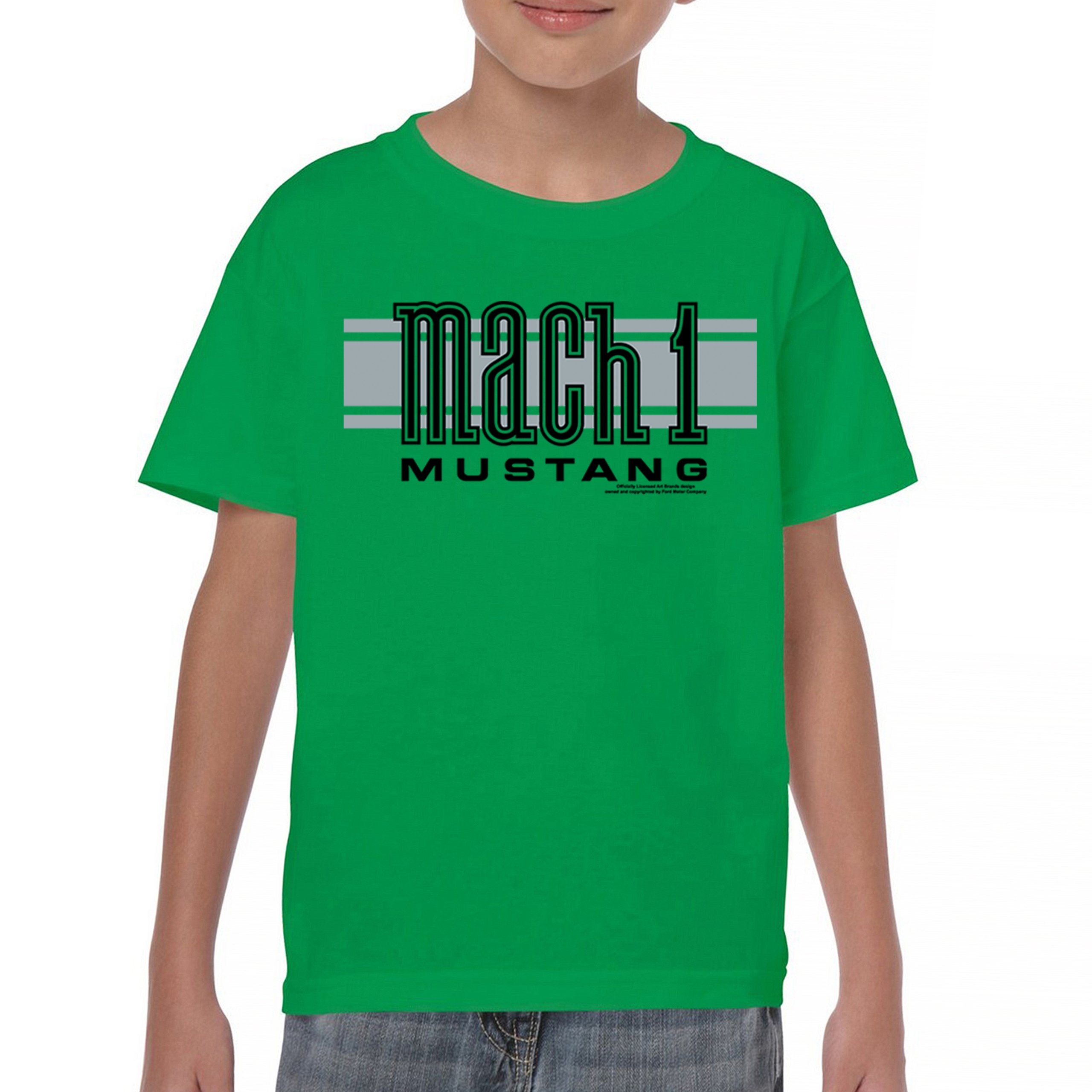 Ford Mustang Mach 1 Logo Youth T-shirt Legendary Performance Licensed Kids - Picture 16 of 36
