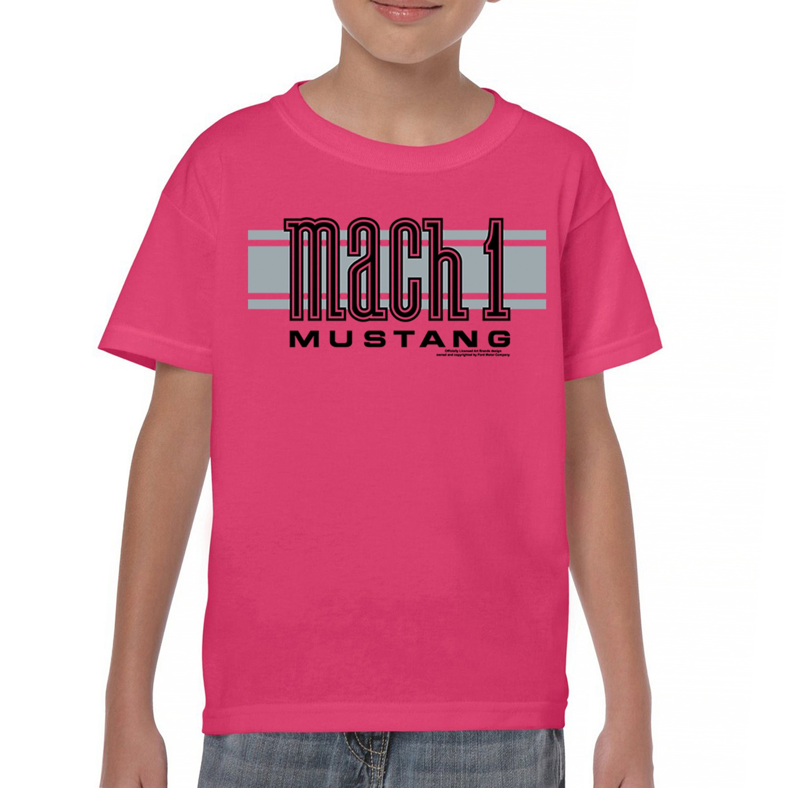 Ford Mustang Mach 1 Logo Youth T-shirt Legendary Performance Licensed Kids - Picture 30 of 36