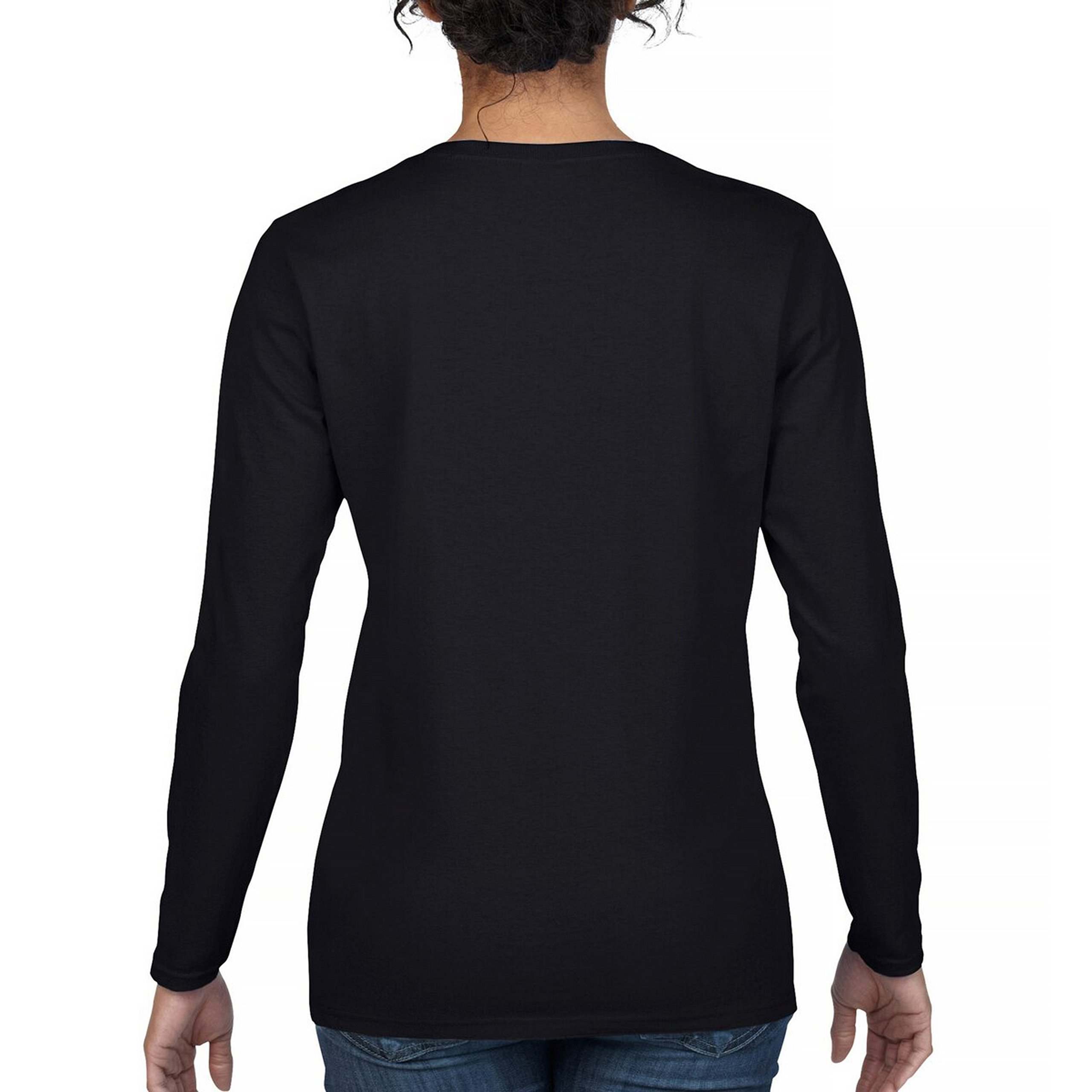 Wildlife Collage Women's Long Sleeve T-shirt Animal Nature Lovers Wolf Forest - Picture 3 of 50