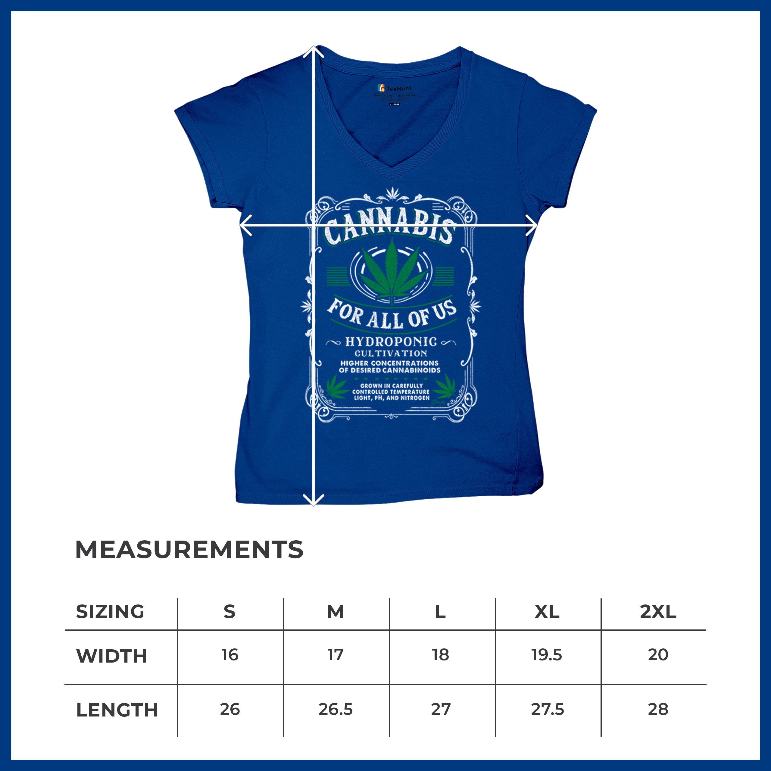 Cannabis For All Women's V-Neck T-shirt 420 Weed Pot Smoking Marijuana Tee - Picture 43 of 57