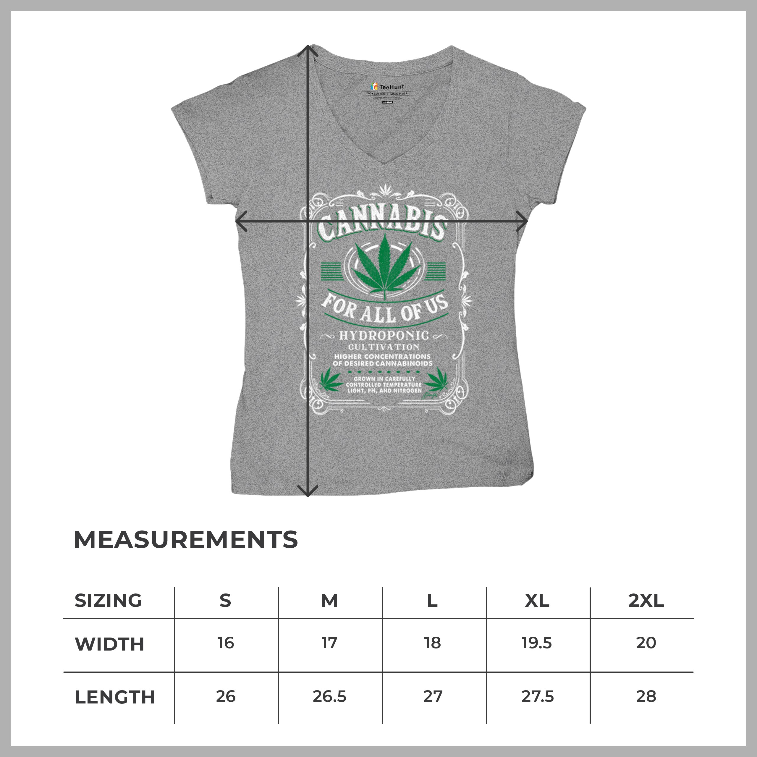 Cannabis For All Women's V-Neck T-shirt 420 Weed Pot Smoking Marijuana Tee - Picture 15 of 57