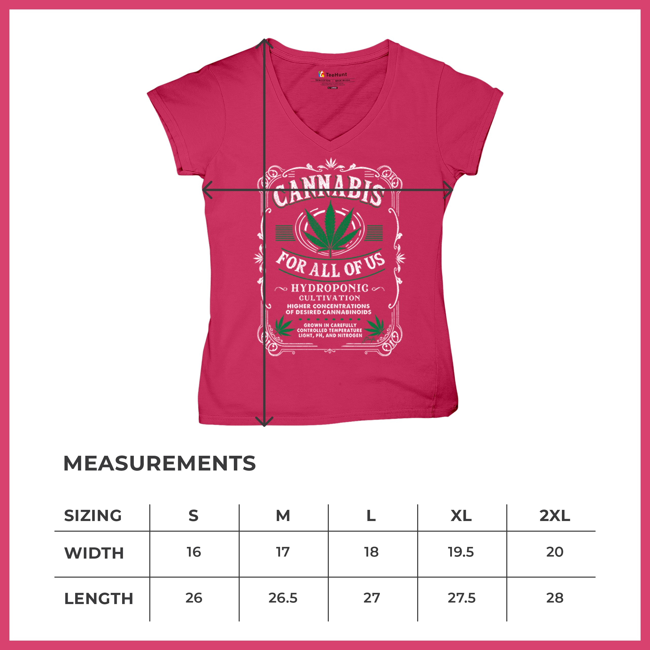 Cannabis For All Women's V-Neck T-shirt 420 Weed Pot Smoking Marijuana Tee - Picture 50 of 57