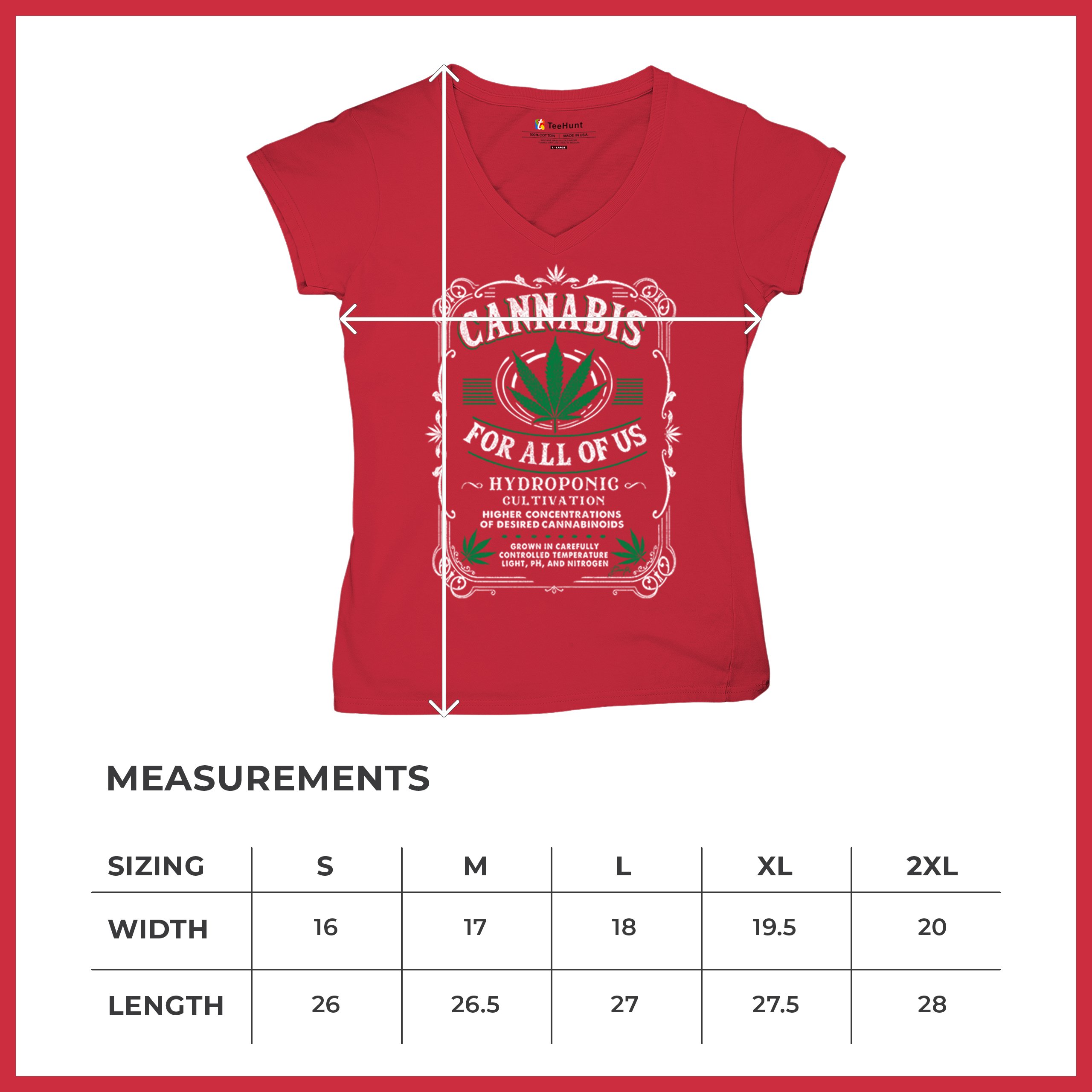 Cannabis For All Women's V-Neck T-shirt 420 Weed Pot Smoking Marijuana Tee - Picture 29 of 57