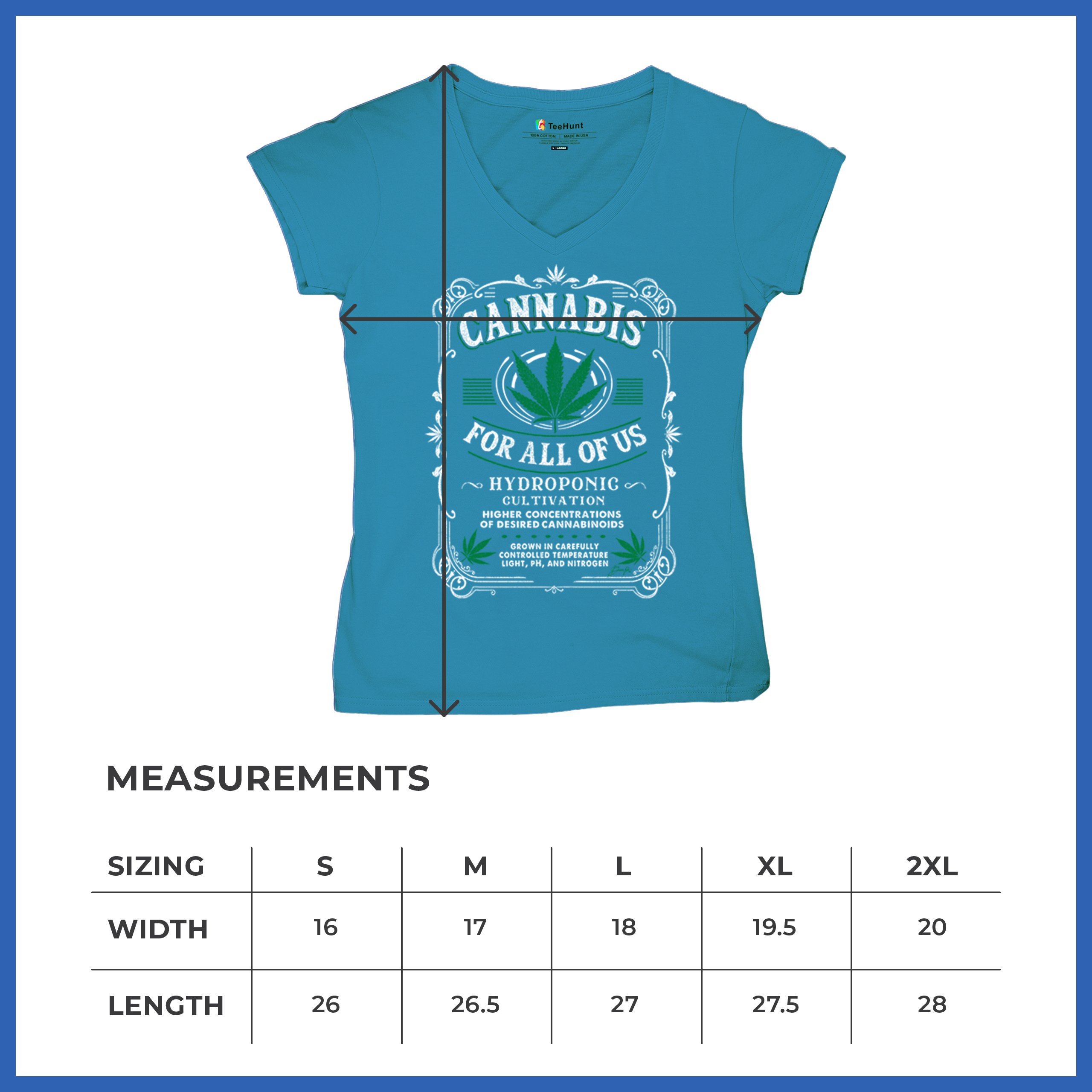 Cannabis For All Women's V-Neck T-shirt 420 Weed Pot Smoking Marijuana Tee - Picture 57 of 57