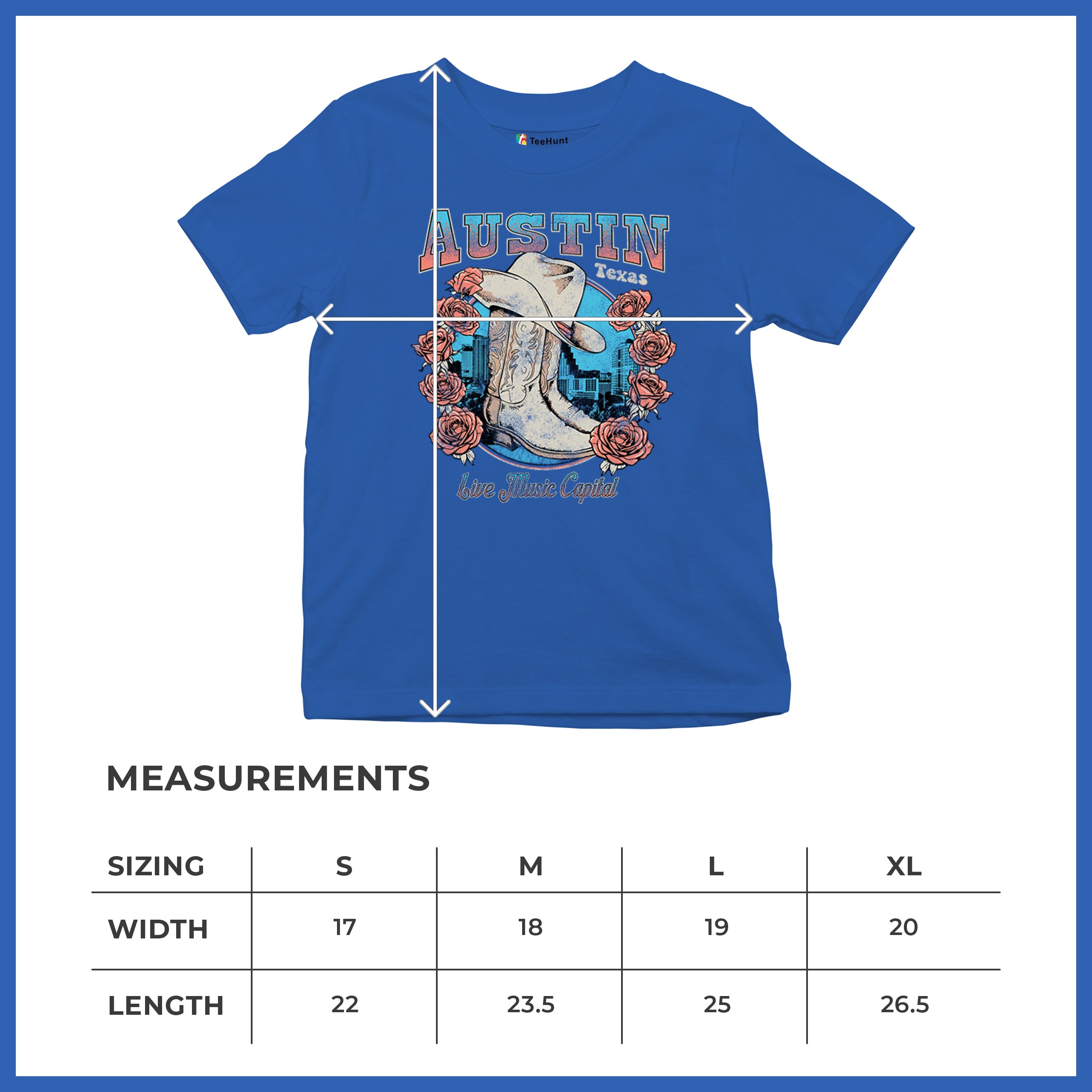 Austin Live Music Capital Youth T-shirt Country Cowgirl Boots and Hat Kids - Picture 43 of 50