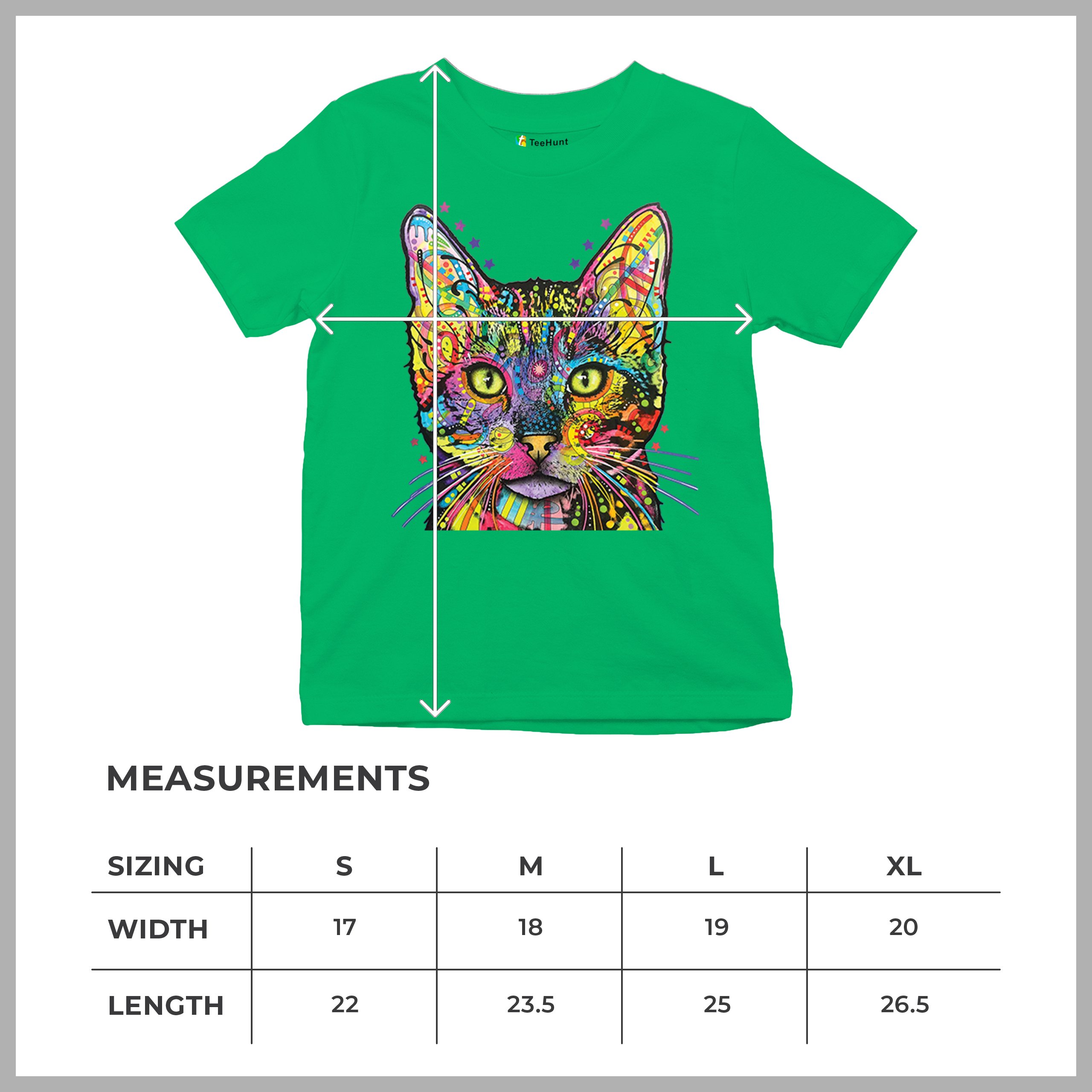 Dean Russo Shiva Cat Stare Youth T-shirt Neon Mosaic Colorful Kitten Eyes Kids - Picture 36 of 50
