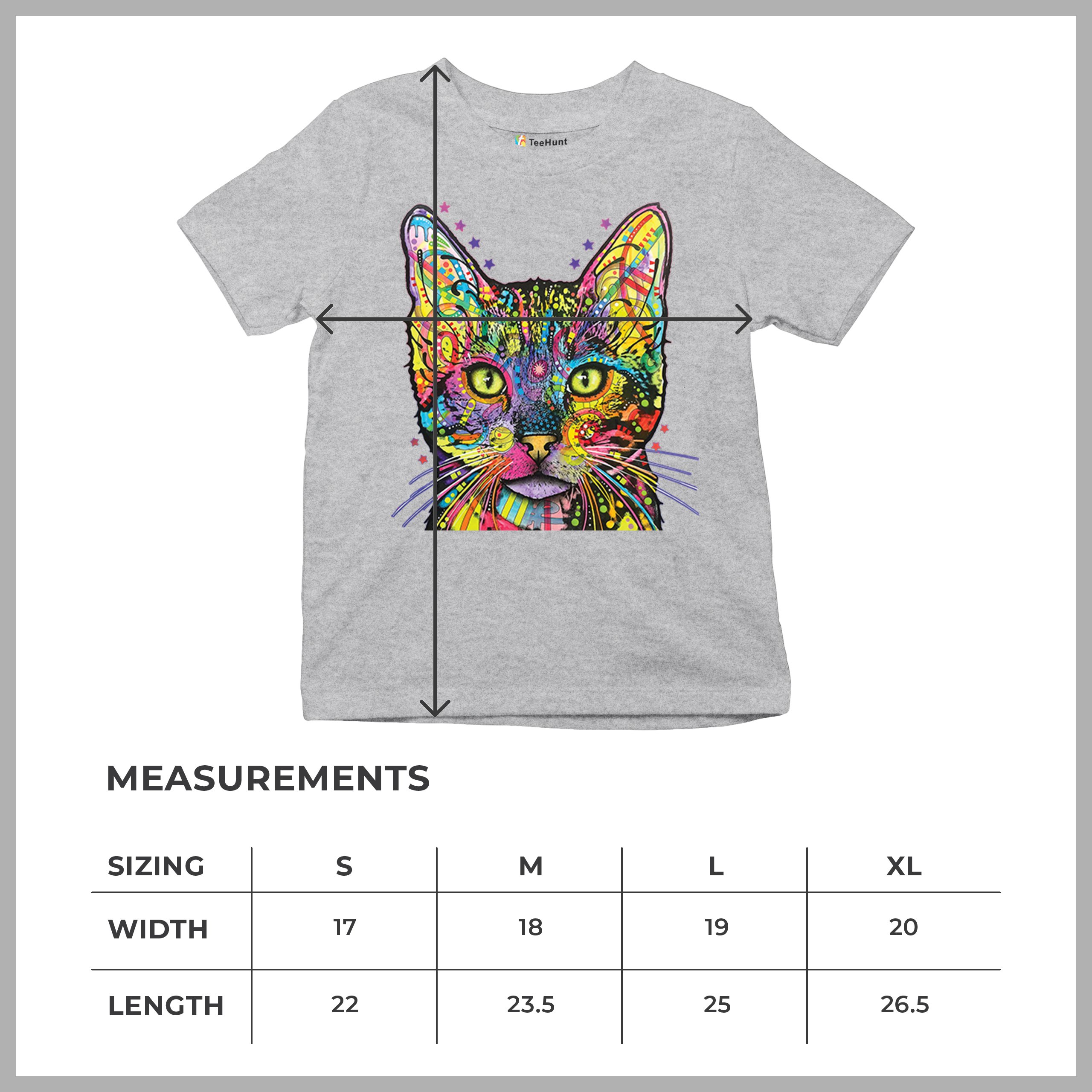 Dean Russo Shiva Cat Stare Youth T-shirt Neon Mosaic Colorful Kitten Eyes Kids - Picture 15 of 50