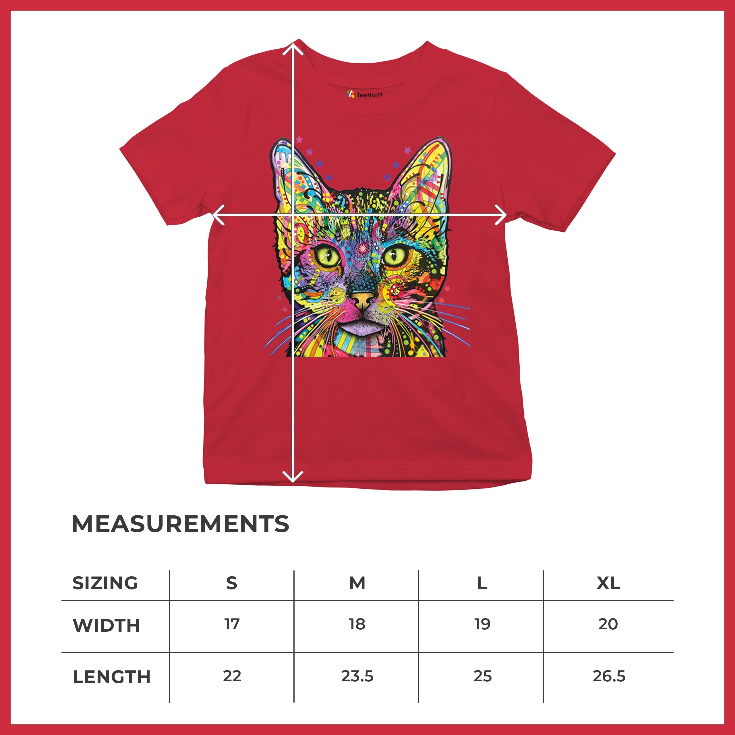 Dean Russo Shiva Cat Stare Youth T-shirt Neon Mosaic Colorful Kitten Eyes Kids - Picture 22 of 50
