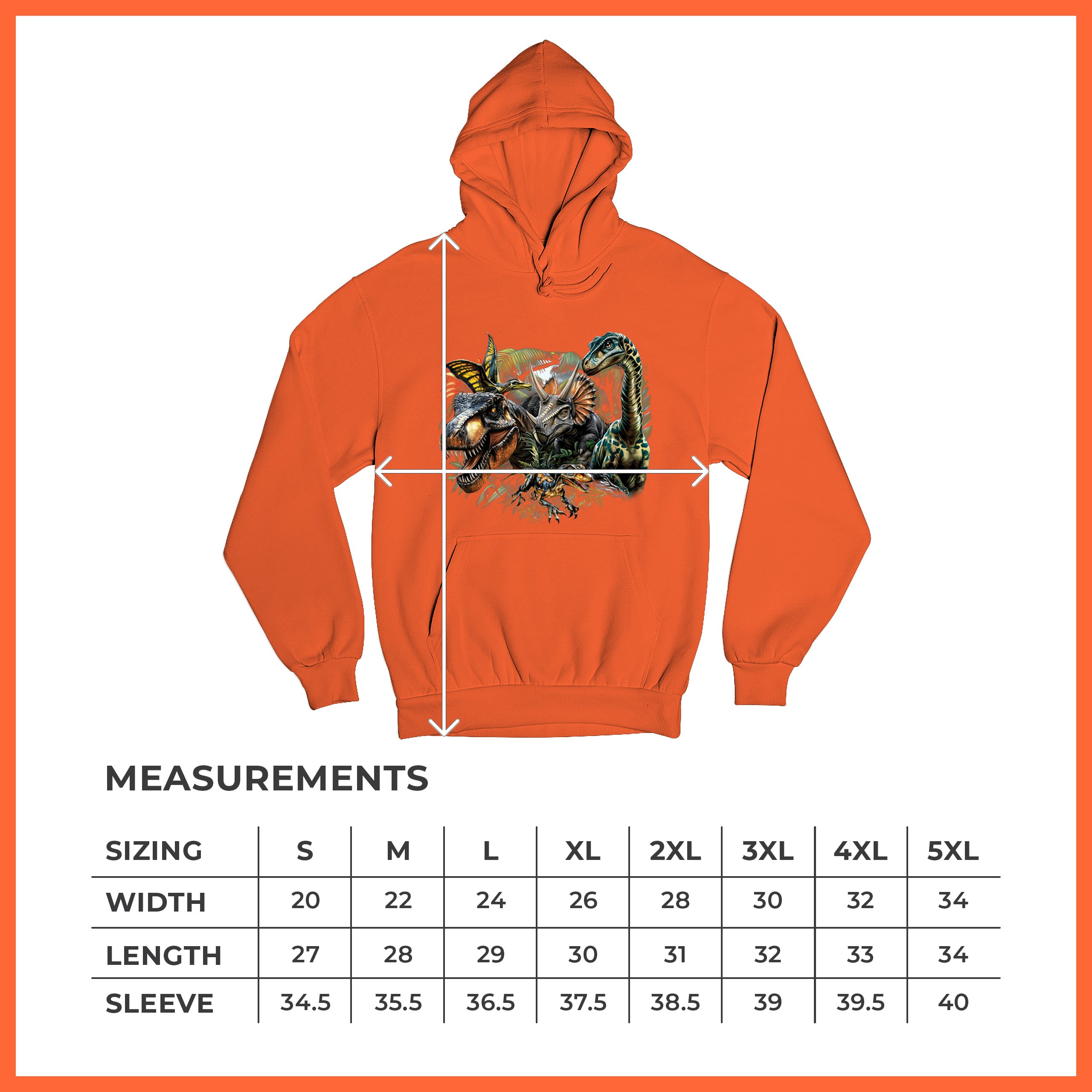 Dinosaur Jungle Sweatshirt T-Rex Triceratops Brachiosaurus Jurassic Hoodie - Picture 22 of 57