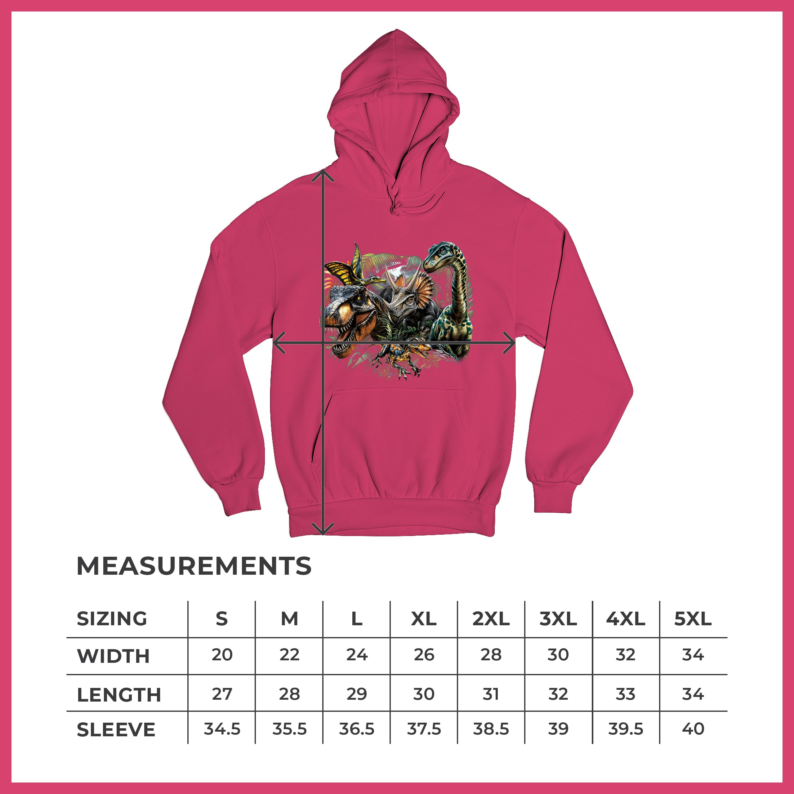 Dinosaur Jungle Sweatshirt T-Rex Triceratops Brachiosaurus Jurassic Hoodie - Picture 57 of 57