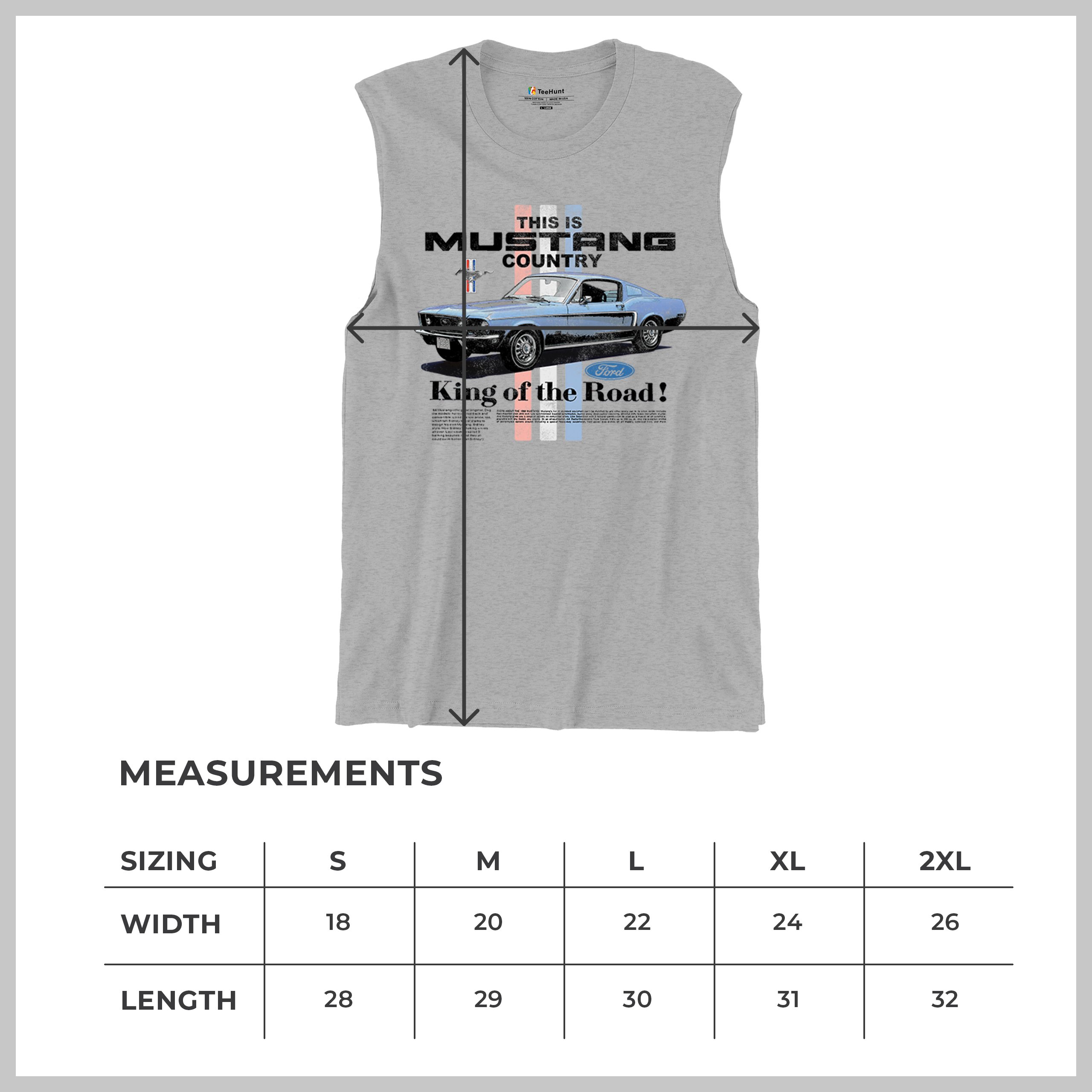 This Is Mustang Country Muscle Shirt Performance American Muscle Legend Uomo - Foto 8 di 15
