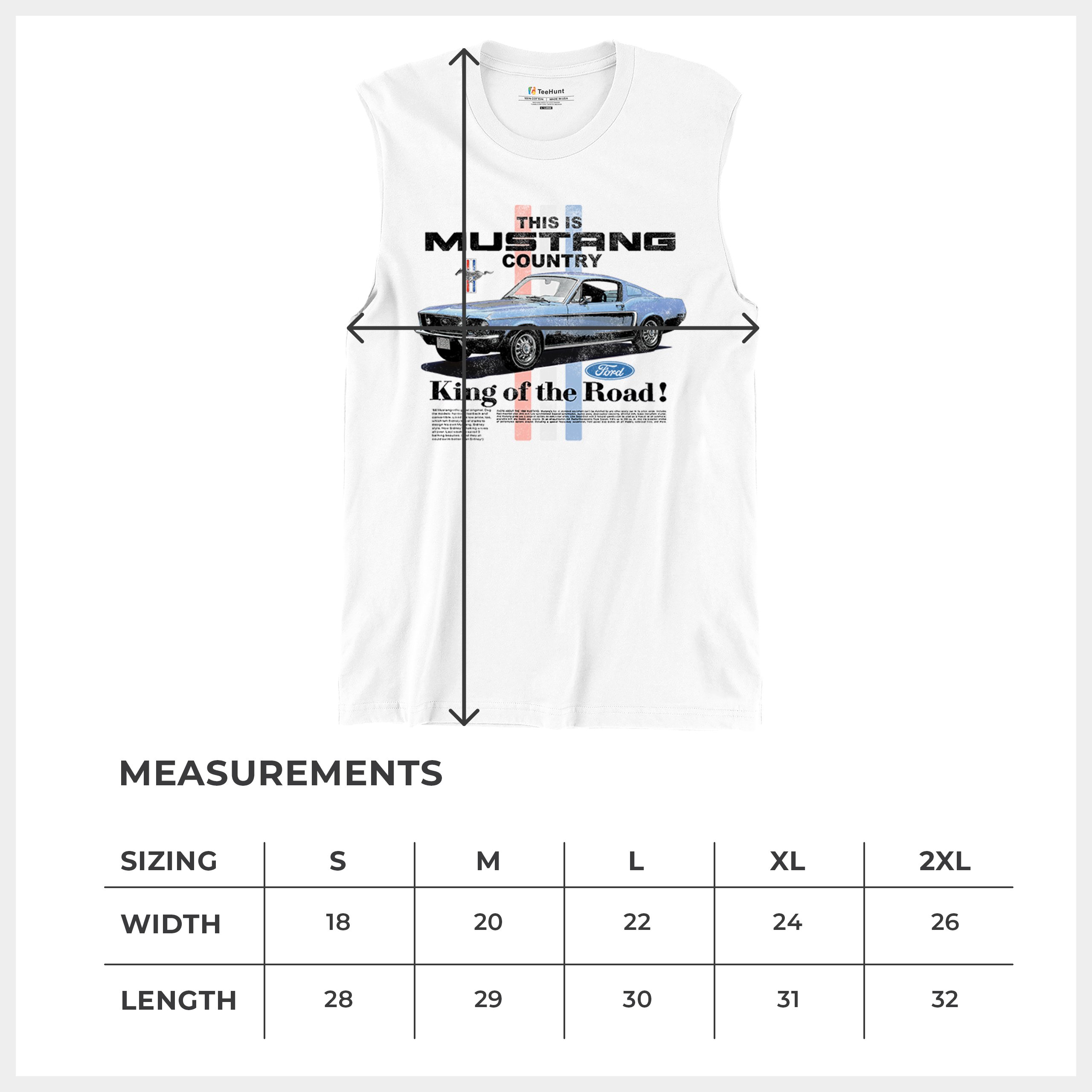 This Is Mustang Country Muscle Shirt Performance American Muscle Legend Uomo - Foto 15 di 15