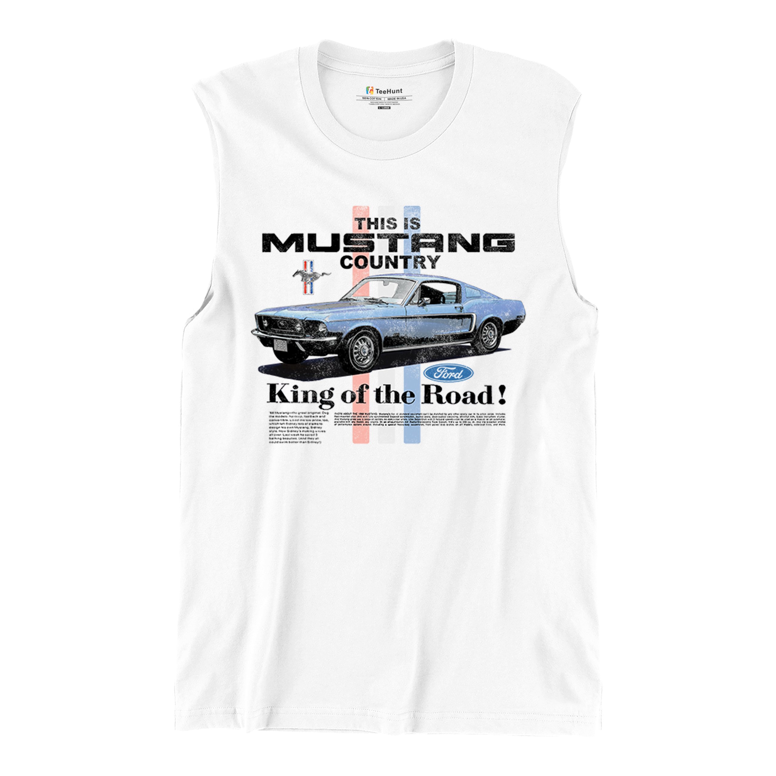 This Is Mustang Country Muscle Shirt Performance American Muscle Legend Uomo - Foto 13 di 15
