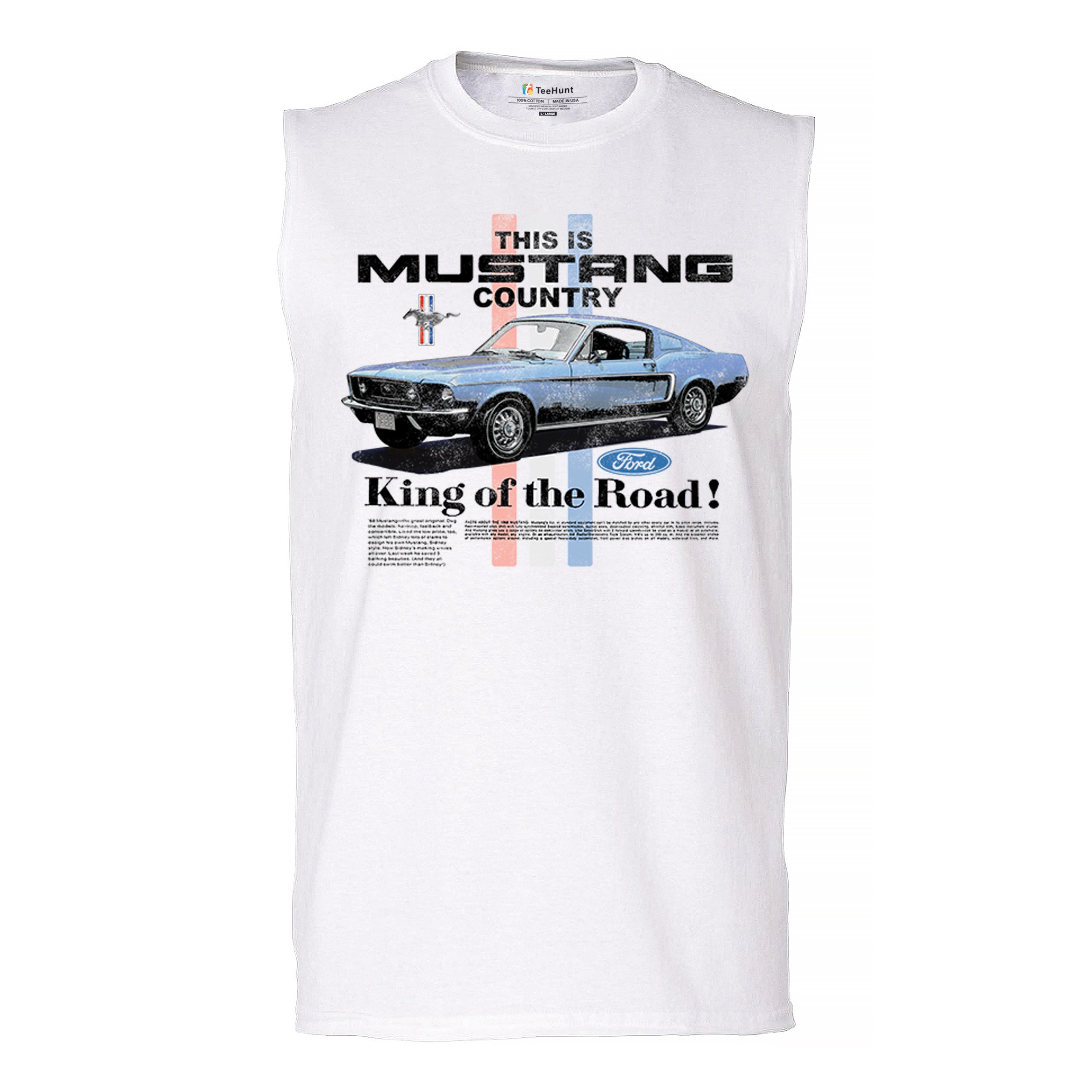 This Is Mustang Country Muscle Shirt Performance American Muscle Legend Uomo - Foto 9 di 15