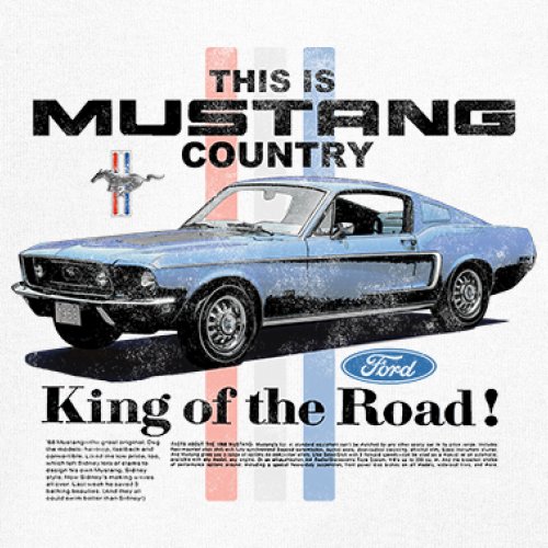 This Is Mustang Country Muscle Shirt Performance American Muscle Legend Uomo - Foto 11 di 15