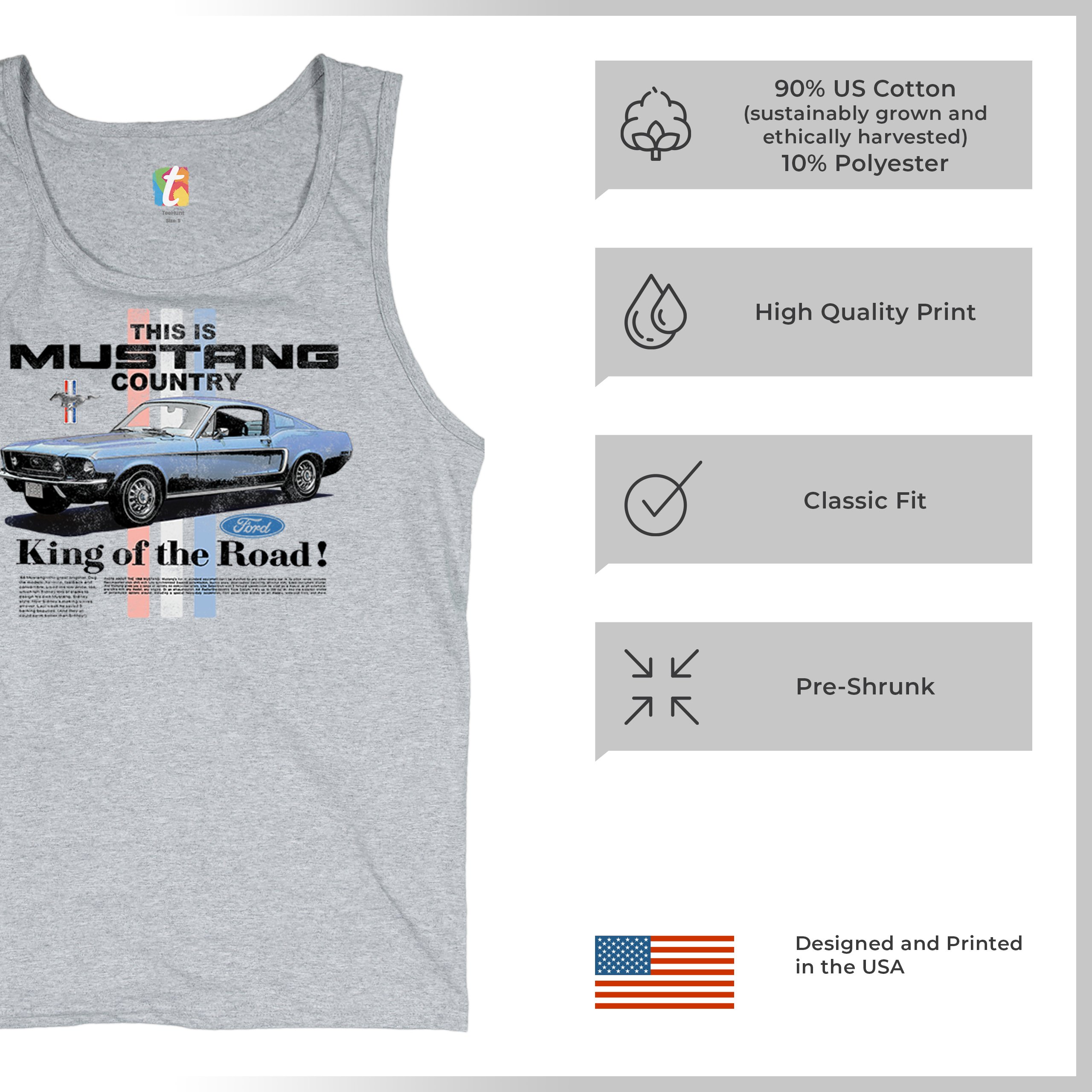 This Is Mustang Country Tank Top Performance American Muscle Legend Herren Oberteil - Bild 7 von 15