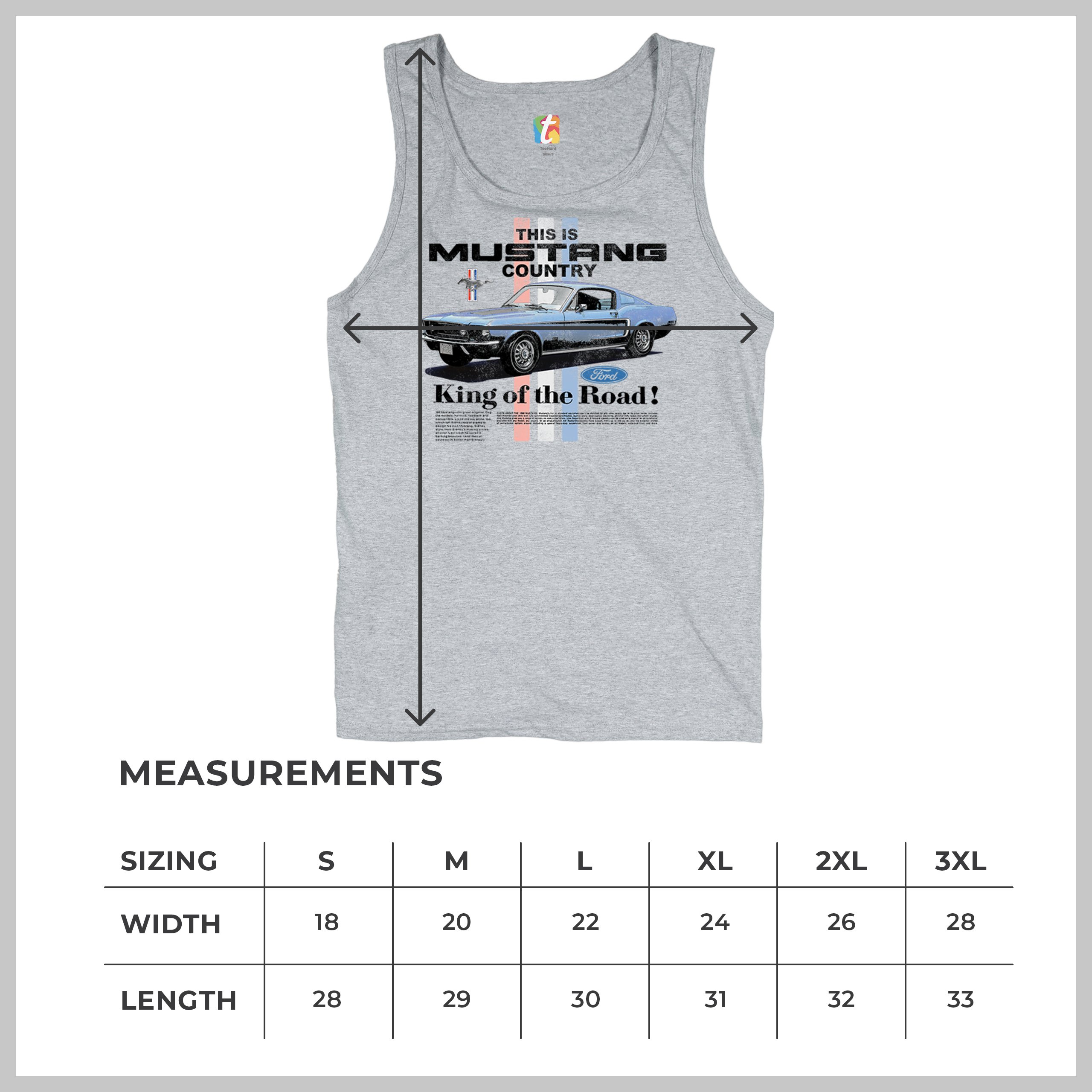 This Is Mustang Country Tank Top Performance American Muscle Legend Herren Oberteil - Bild 8 von 15