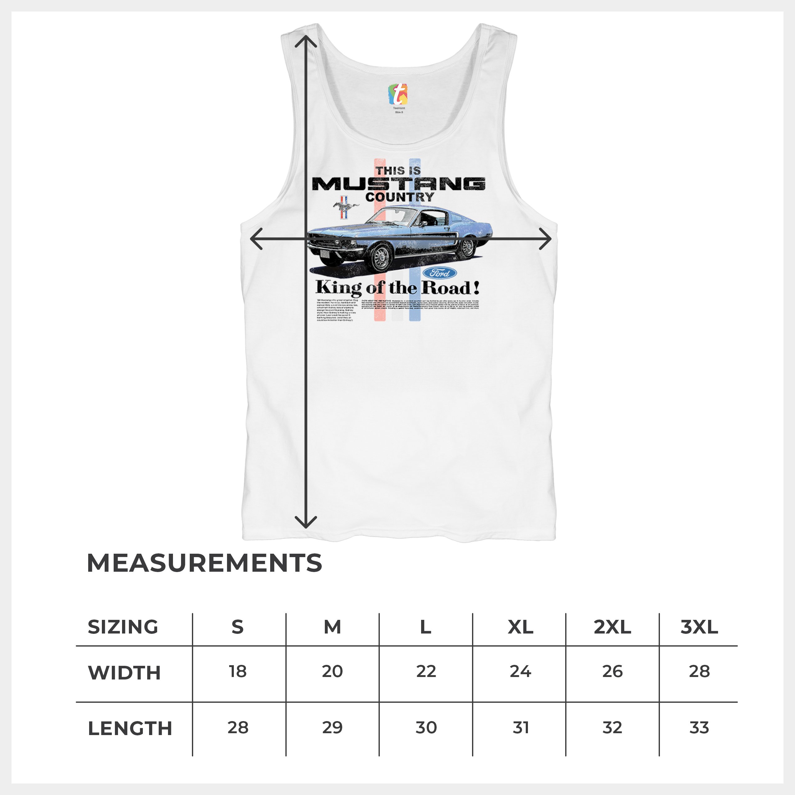 This Is Mustang Country Tank Top Performance American Muscle Legend Herren Oberteil - Bild 15 von 15