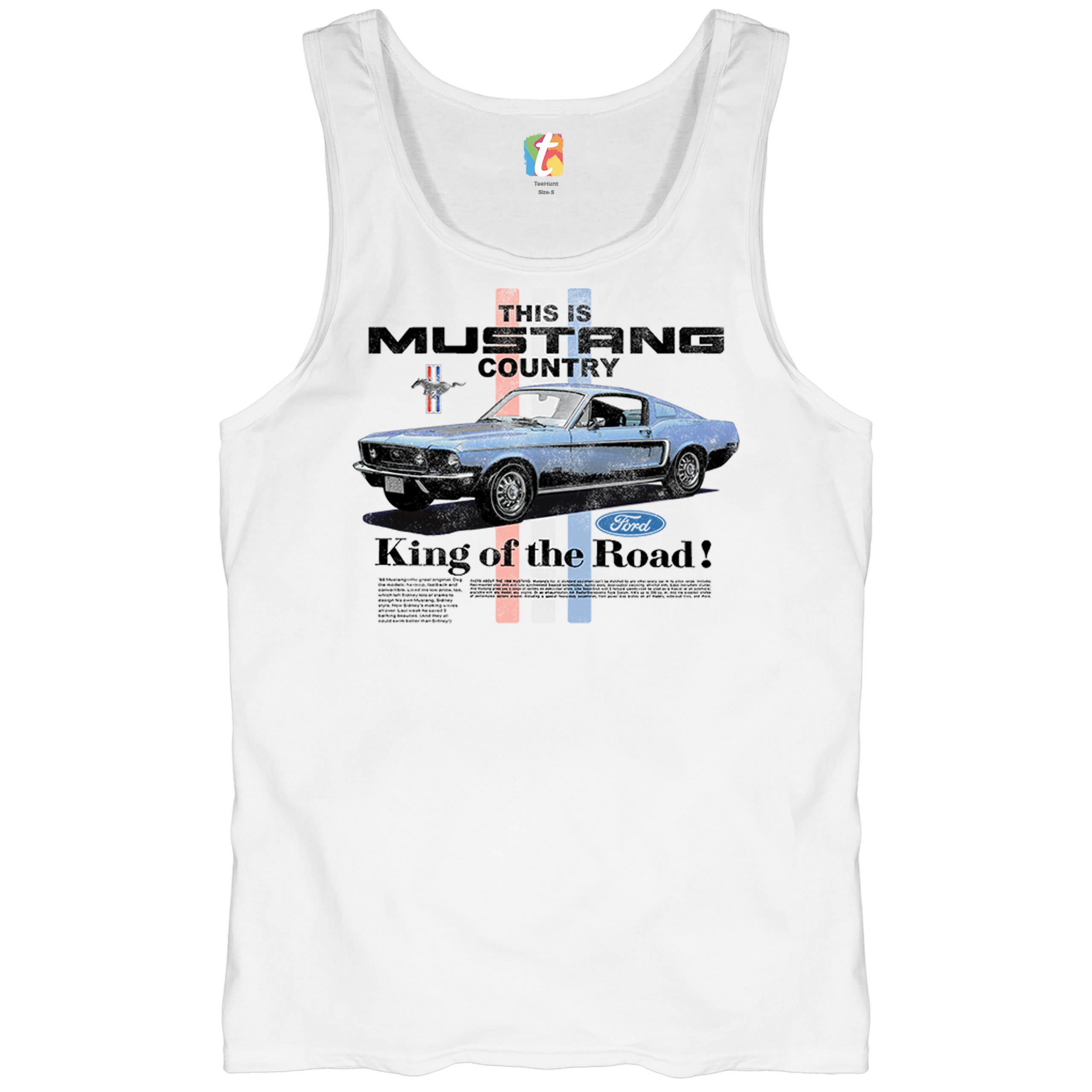 This Is Mustang Country Tank Top Performance American Muscle Legend Herren Oberteil - Bild 13 von 15