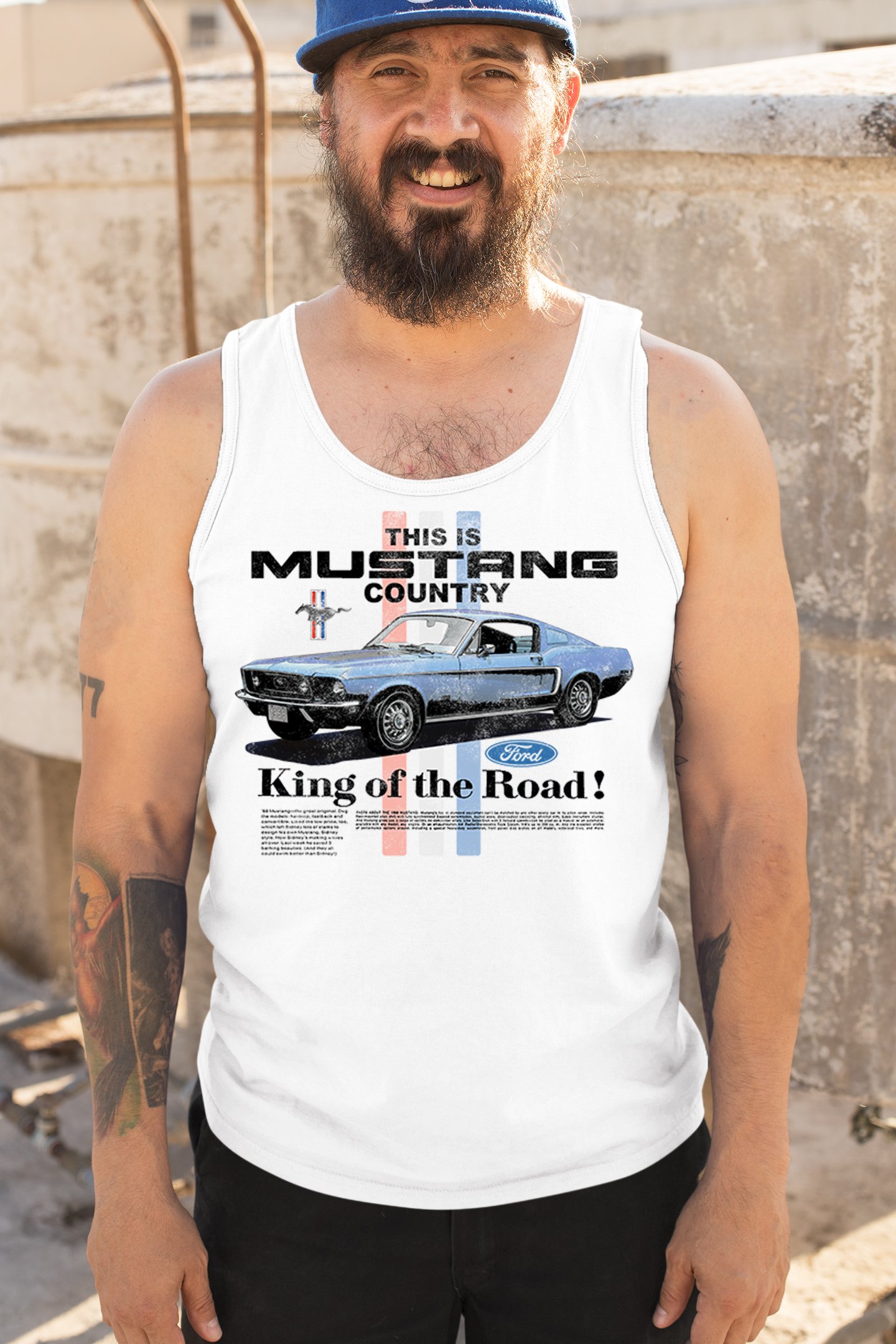 This Is Mustang Country Tank Top Performance American Muscle Legend Herren Oberteil - Bild 12 von 15