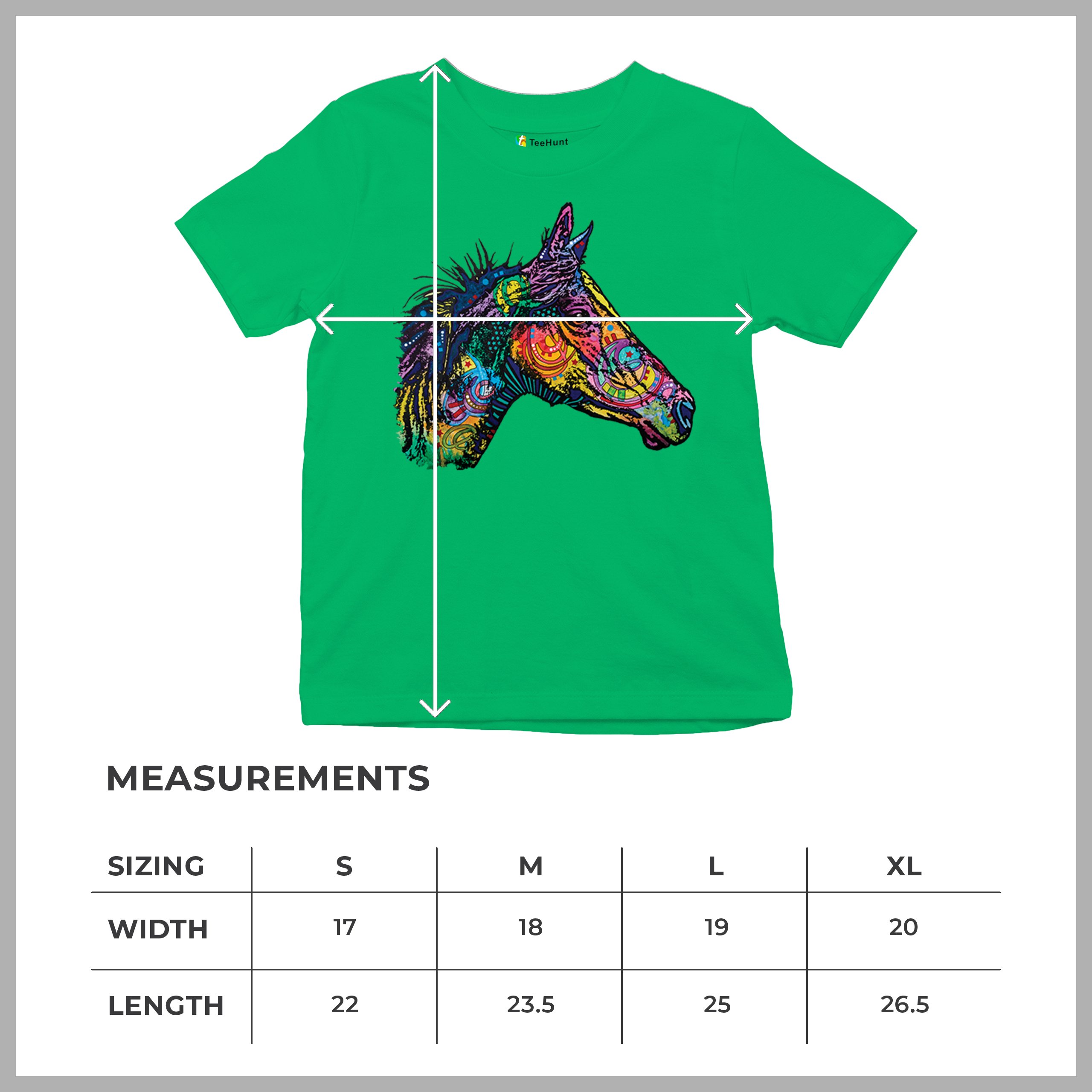 Dean Russo Colorful Horse Youth T-shirt Neon Mosaic Wild Mustang Animal Kids - Picture 36 of 50