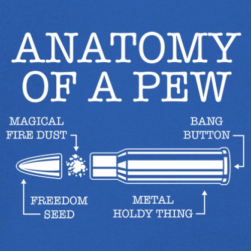 Anatomy of a Pew T-shirt 2nd Amendment Right to Bear Arms Patriotic Men's Tee - Picture 67 of 71