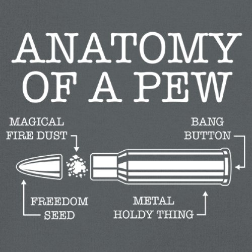 Anatomy of a Pew T-shirt 2nd Amendment Right to Bear Arms Patriotic Men's Tee - Picture 53 of 71