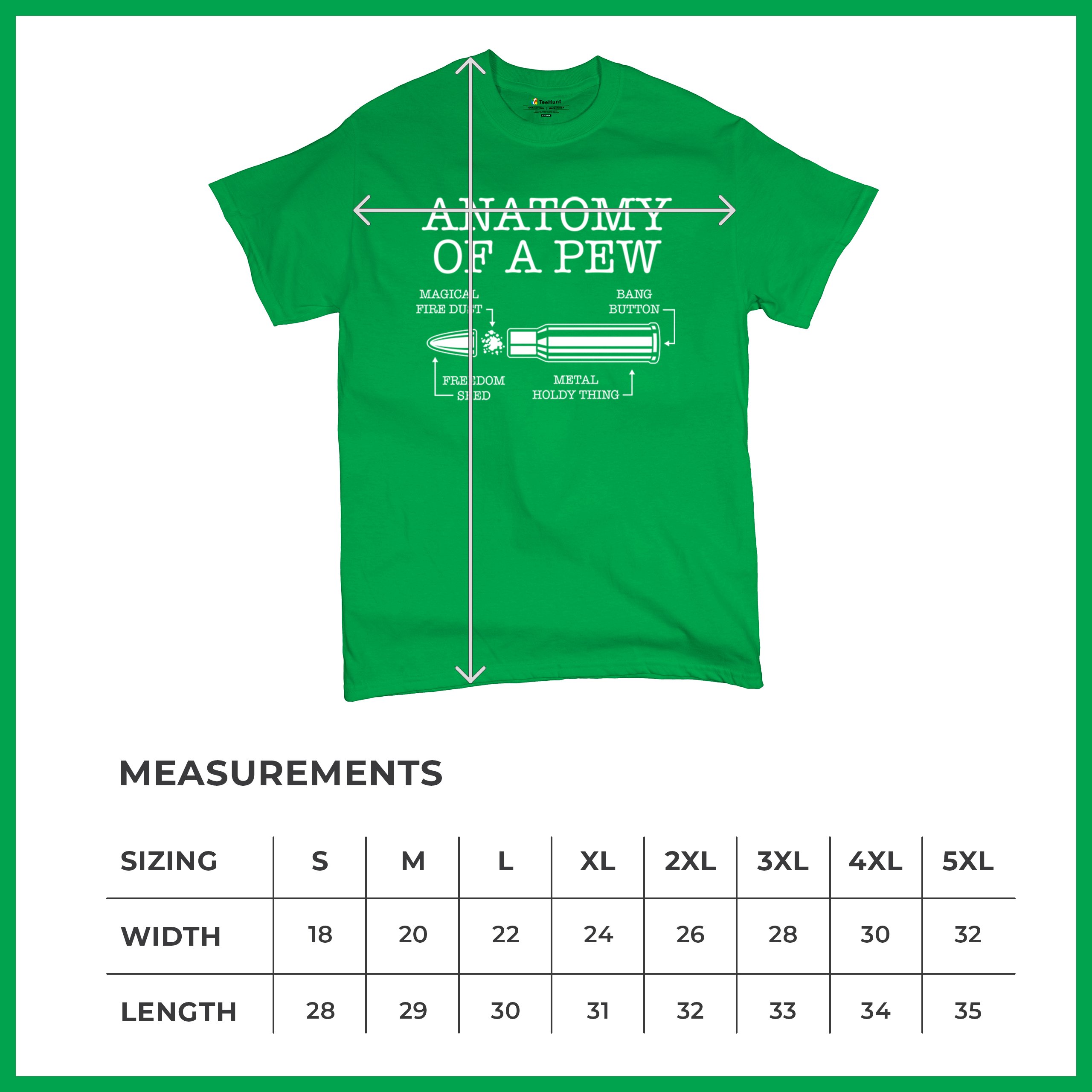Anatomy of a Pew T-shirt 2nd Amendment Right to Bear Arms Patriotic Men's Tee - Picture 43 of 71