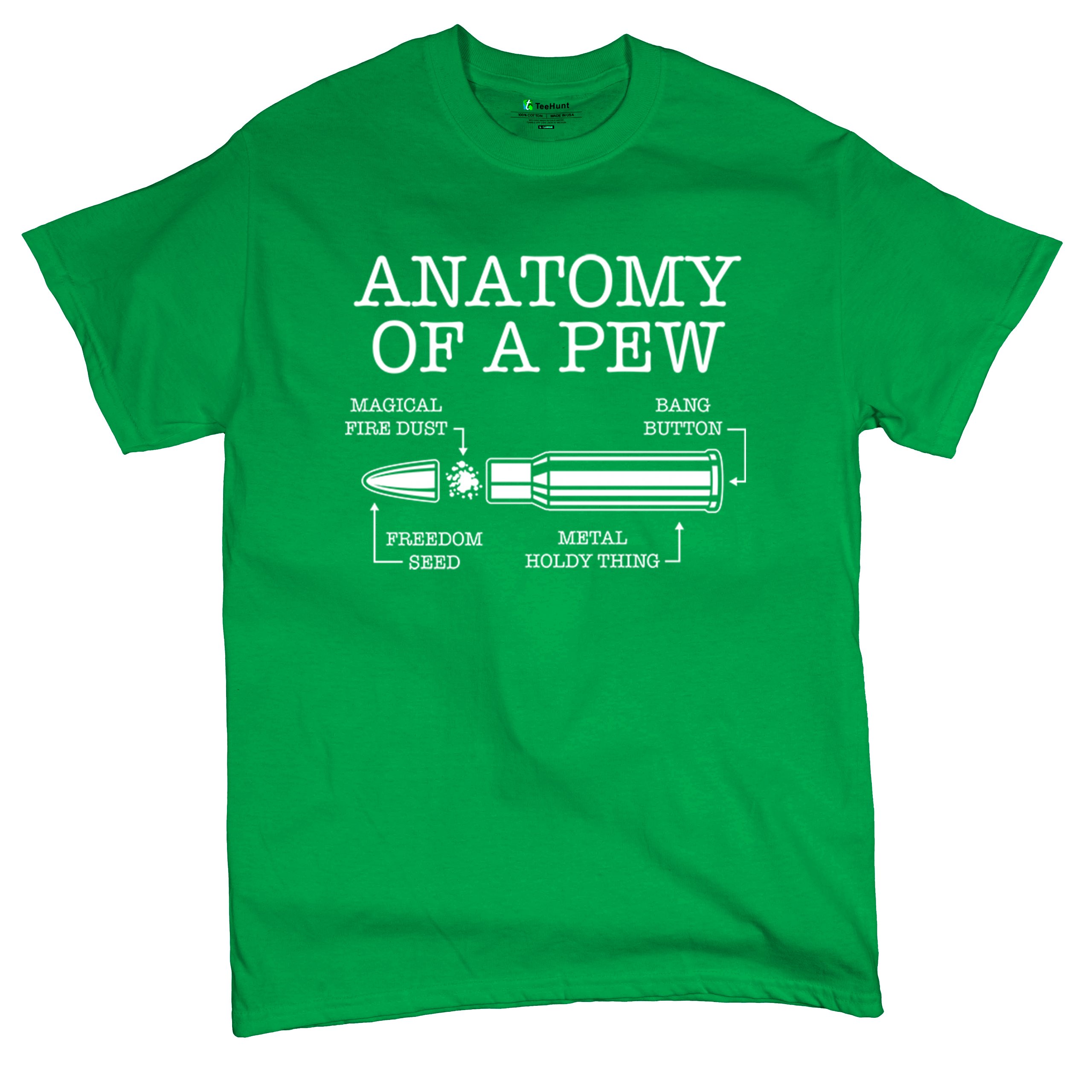 Anatomy of a Pew T-shirt 2nd Amendment Right to Bear Arms Patriotic Men's Tee - Picture 41 of 71